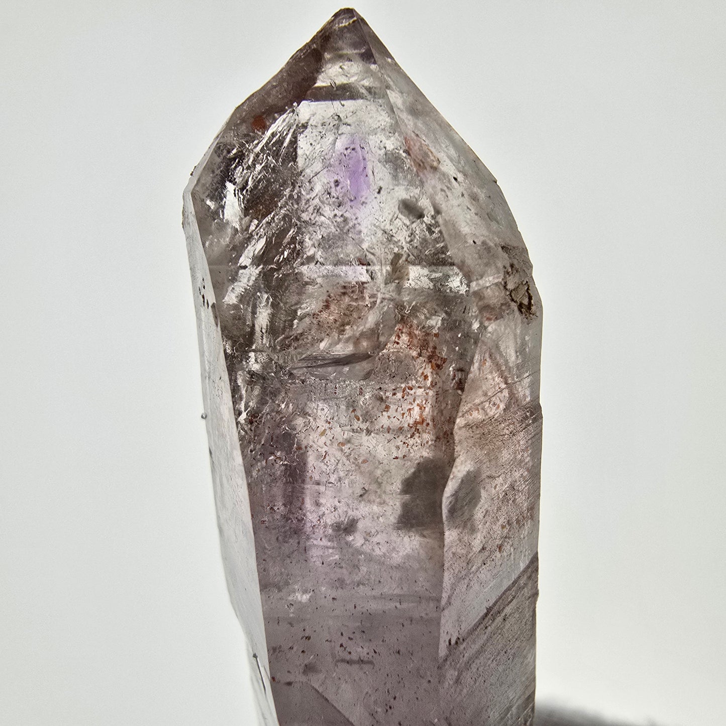 Sceptre d'améthyste fantôme Enhydro, 2 pochettes à bulles Saint-Valentin, Namibie 60 x 21 x 16 mm