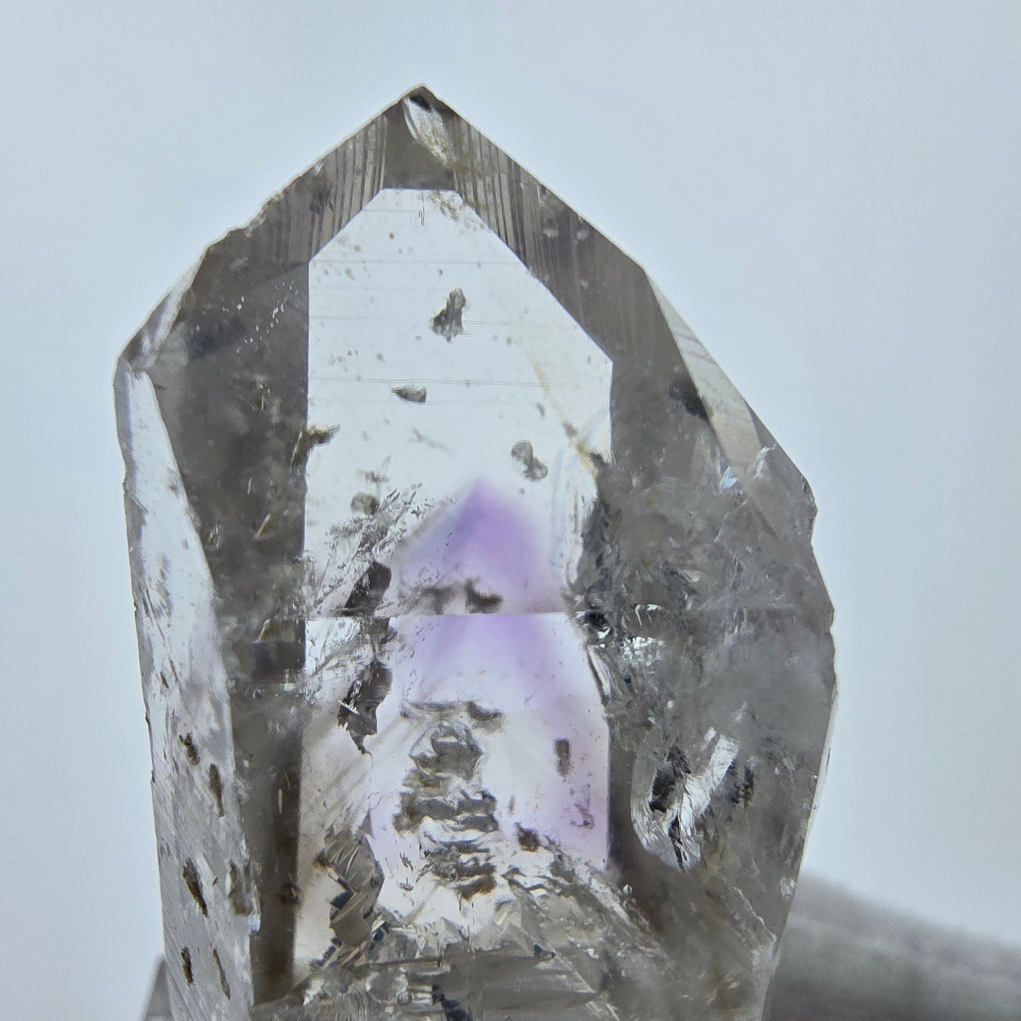Enhydro Amethyst mit Stilbit 2x Blase Streep Mine Goboboseb Namibia 48*23*18mm