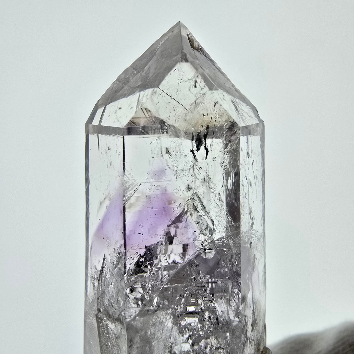 Mine d'améthyste fantôme transparente Point Streep, Goboboseb, Namibie, 63 x 26 x 20 mm