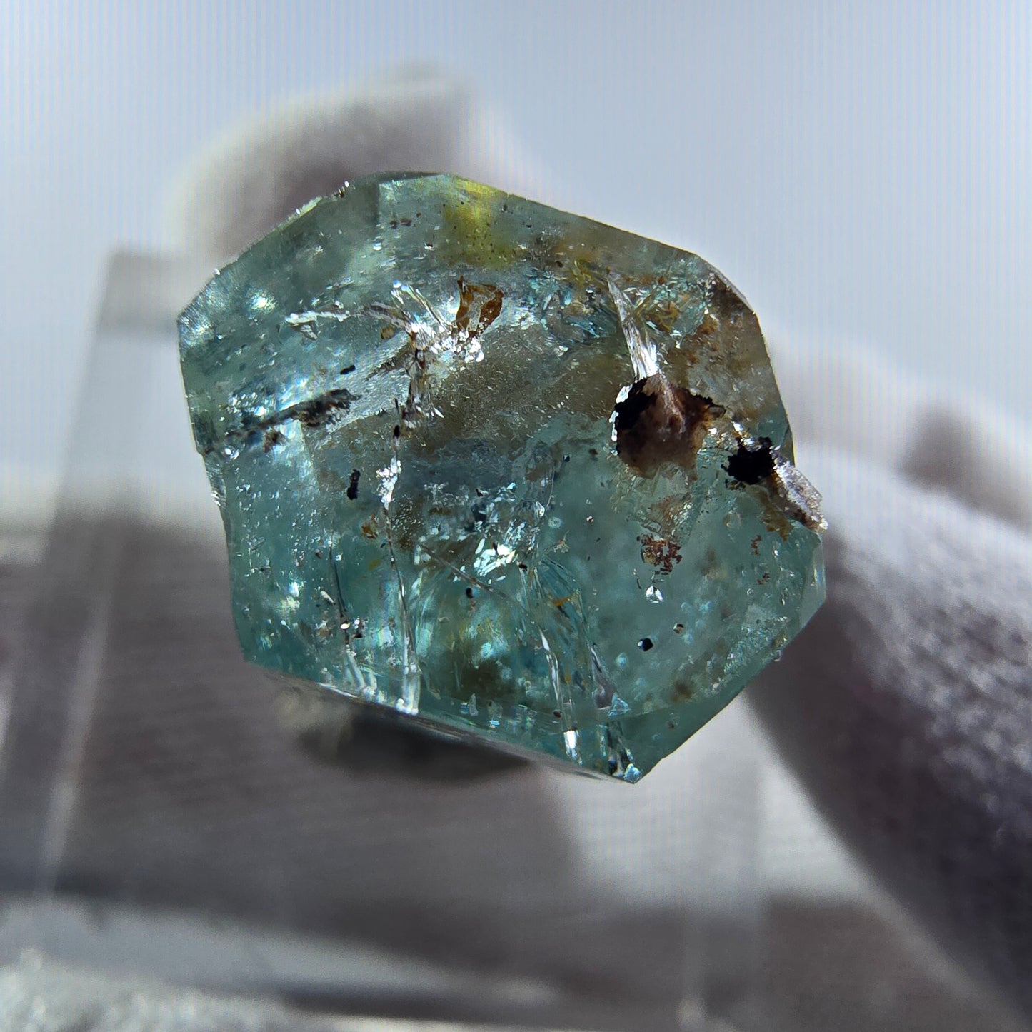 Aigue-marine Setlene, tourmaline Schörl stade Erongo, Namibie 23*12*11mm