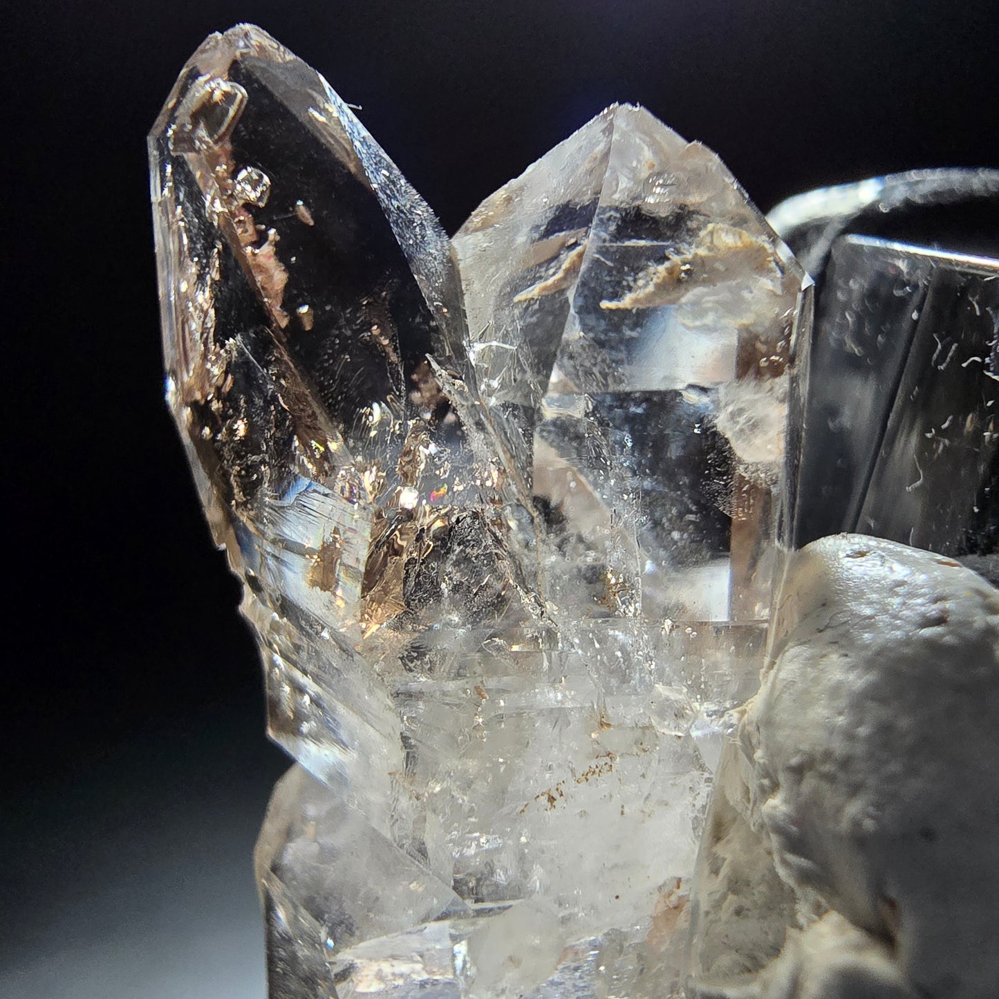 Phantom Rauchquarz Doppelender Stufe Goboboseb, Namibia 36*17*12mm Sammlung