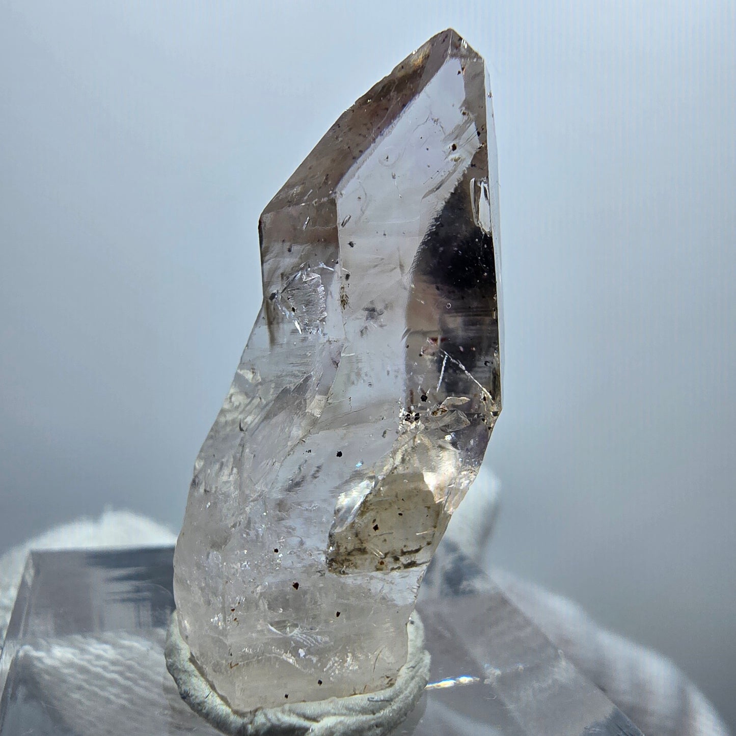 Enhydro Phantom Smoky Quartz Scepter, 1x Bubble Goboboseb, Namibia 31*13*13mm