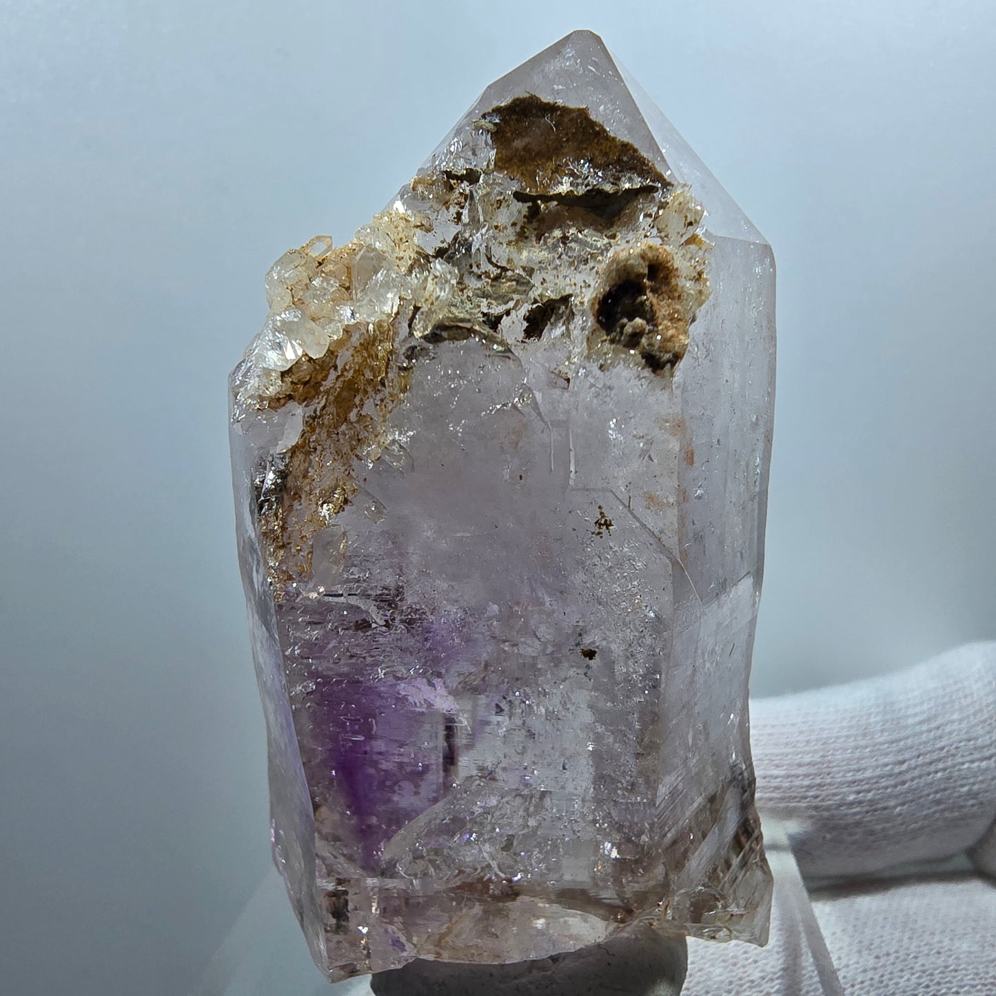 Sceptre d'améthyste fantôme Enhydro, 1x Goboboseb de poche Bubble Valentine Namibie 66*39*25mm