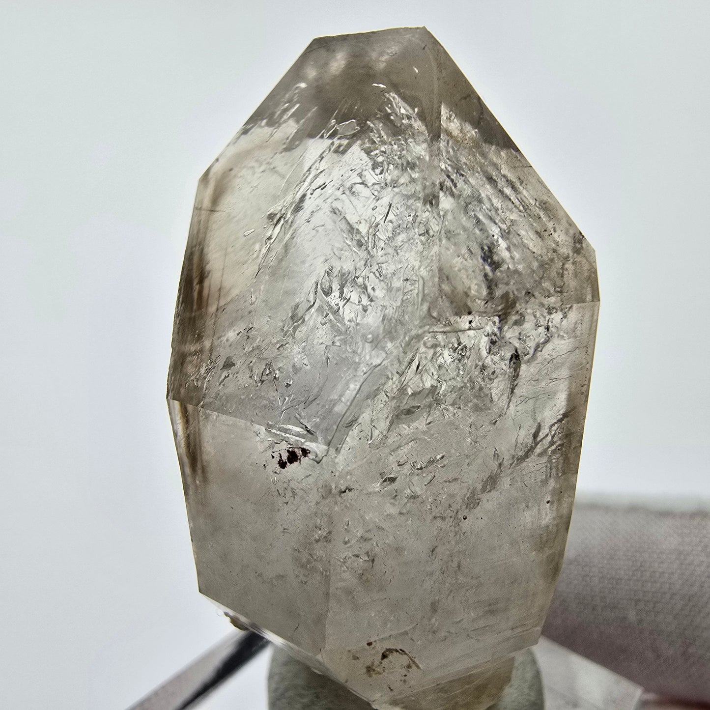 Enhydro Phantom Smoky Quartz Double Ended 1x Bubble Goboboseb, Namibia 47*26*22mm