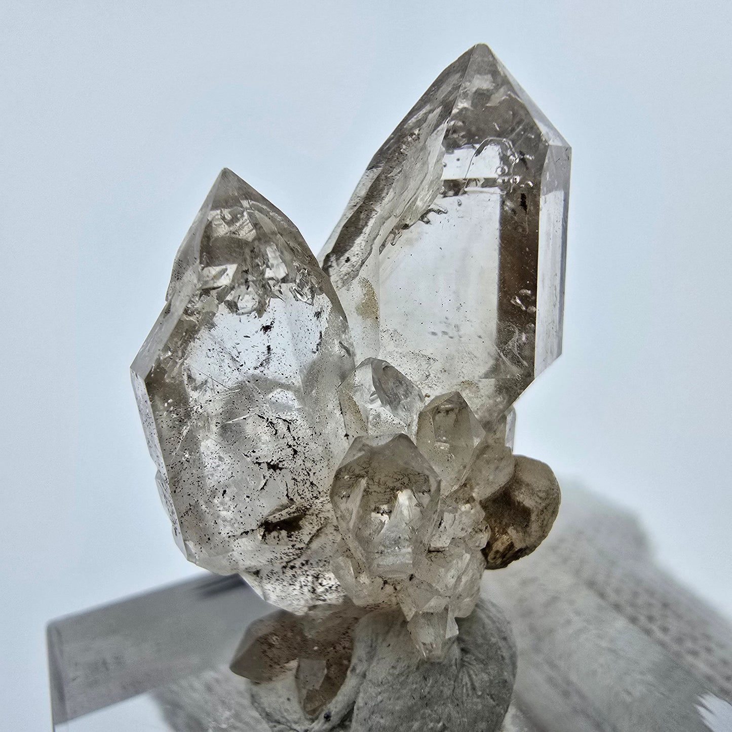Klare Phantom Rauchquarz DT Zepter Stufe Goboboseb, Namibia 30*19*15mm