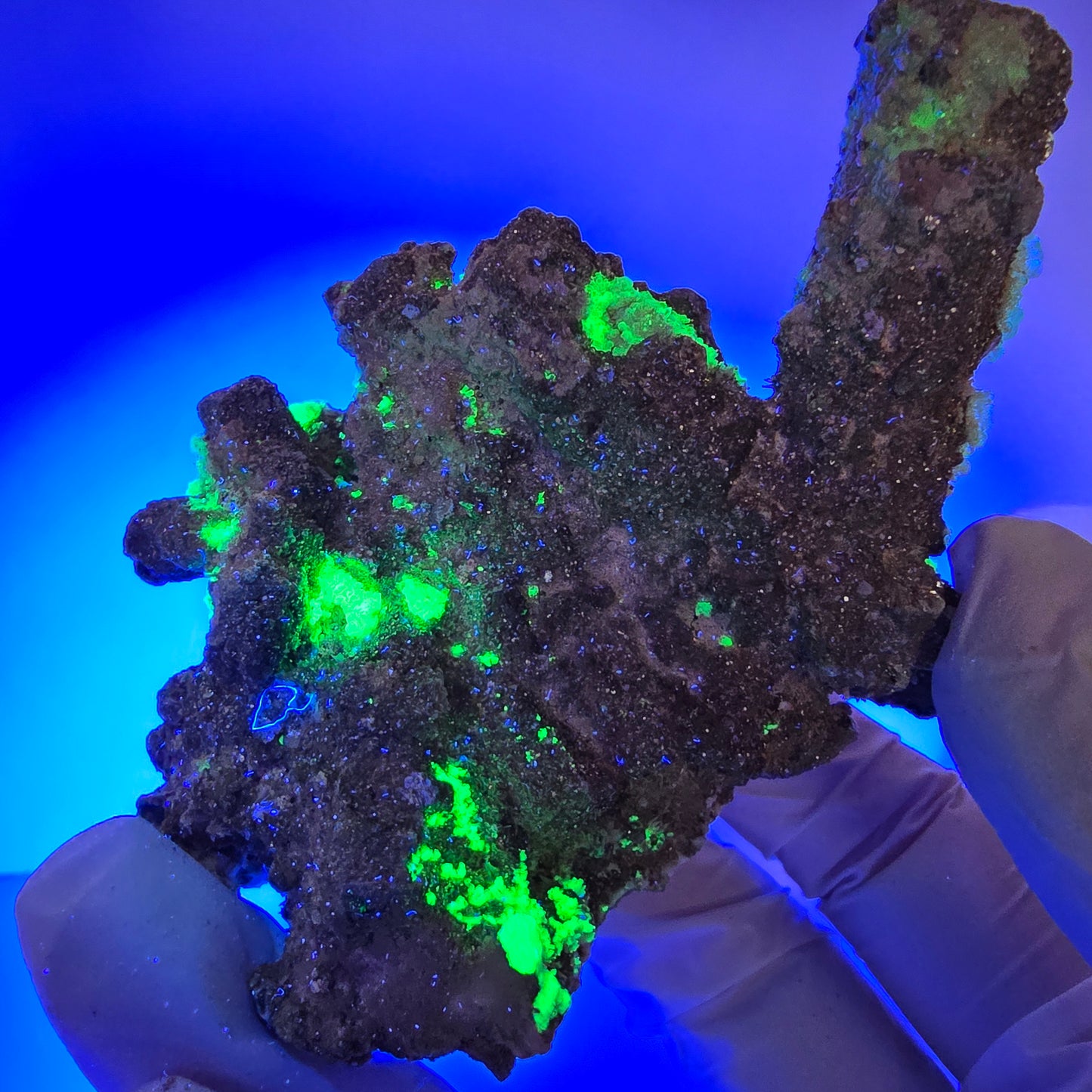 Hyalit Opal, Schörl Turmalin, Orthoklas Muskovit Stufe Erongo, Namibia 90*73*52mm