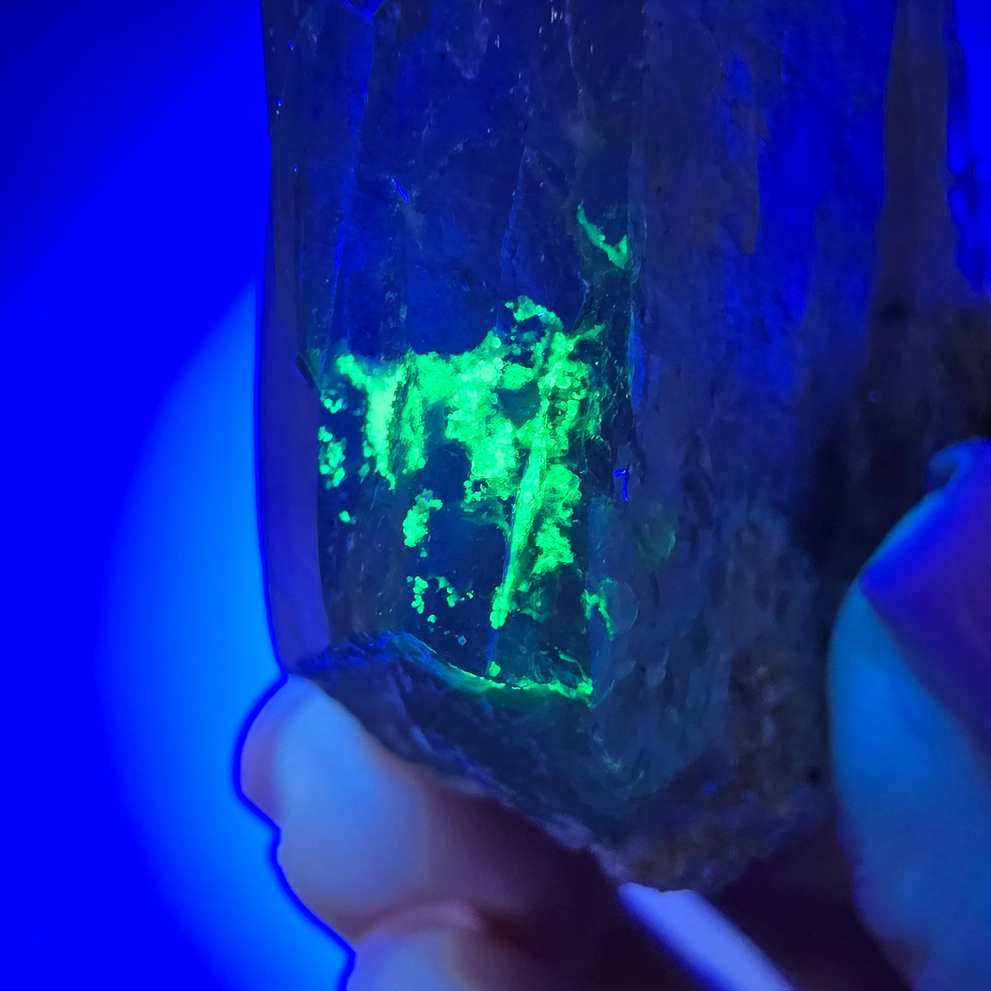 Phantom Fluorit, Rauchquarz, Hyalit, Schörl Turmalin Erongo, Namibia 58*41*26mm