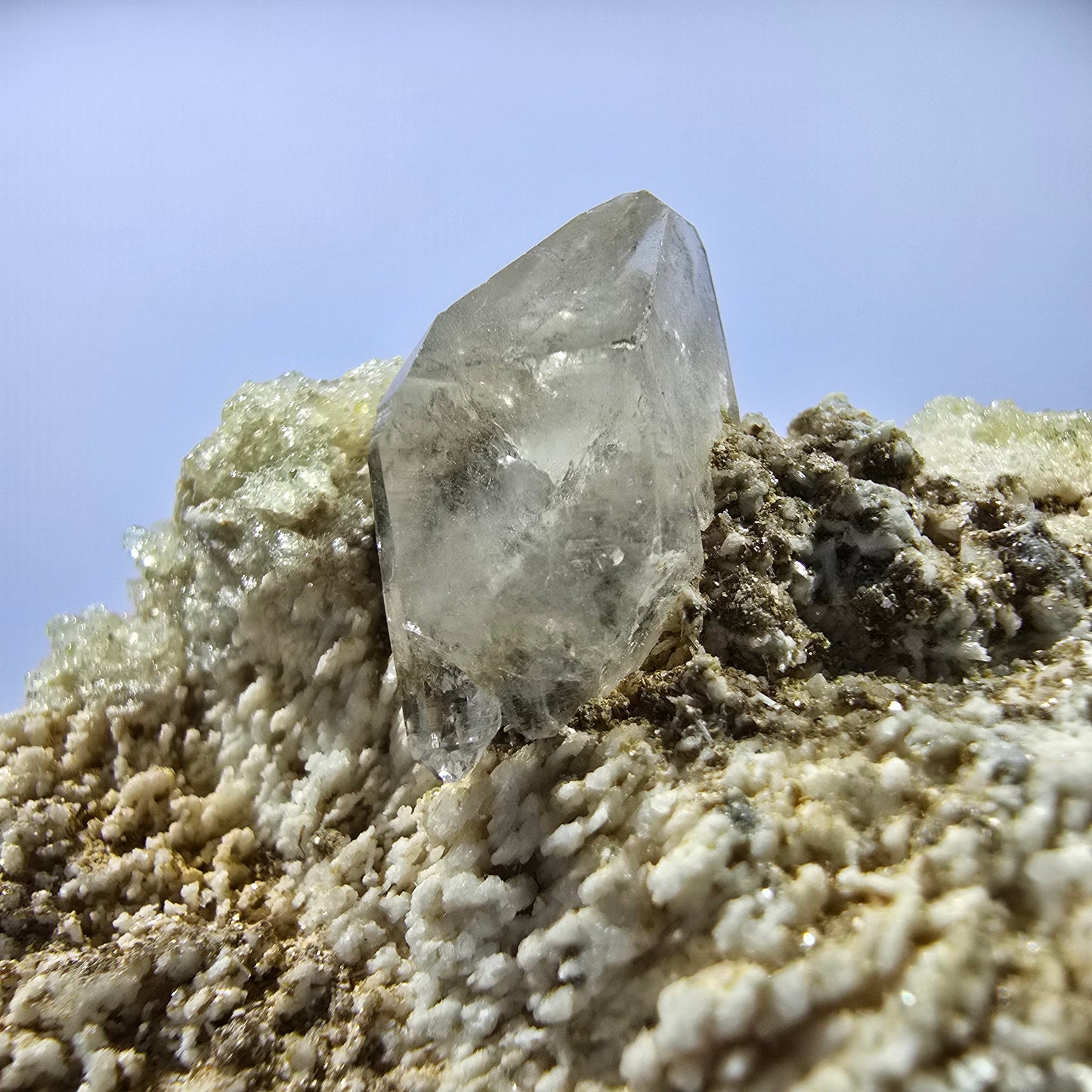 Seltene Hyalit Opal, Rauchquarz, Orthoklas Stufe Erongo, Namibia 75*60*51mm