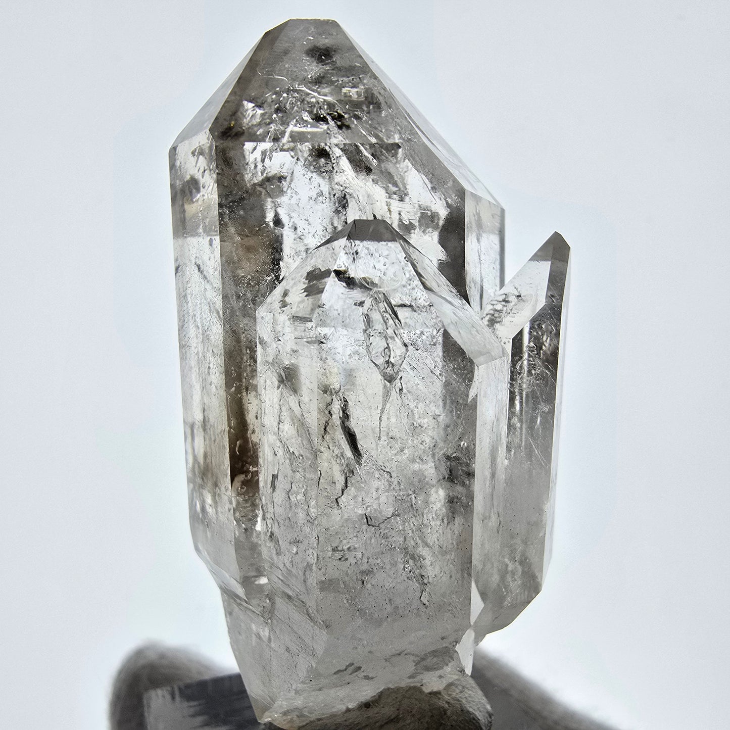 Skeleton Phantom Smoky Quartz DT Scepter Valentine Pocket, Namibia 55*25*25mm