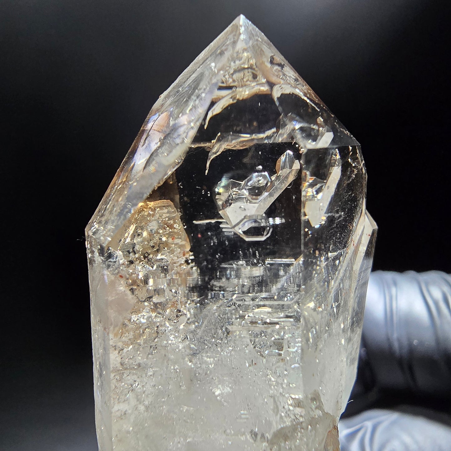 Phantom Rauchquarz Doppelender Stufe Goboboseb, Namibia 47*25*20mm Sammlung