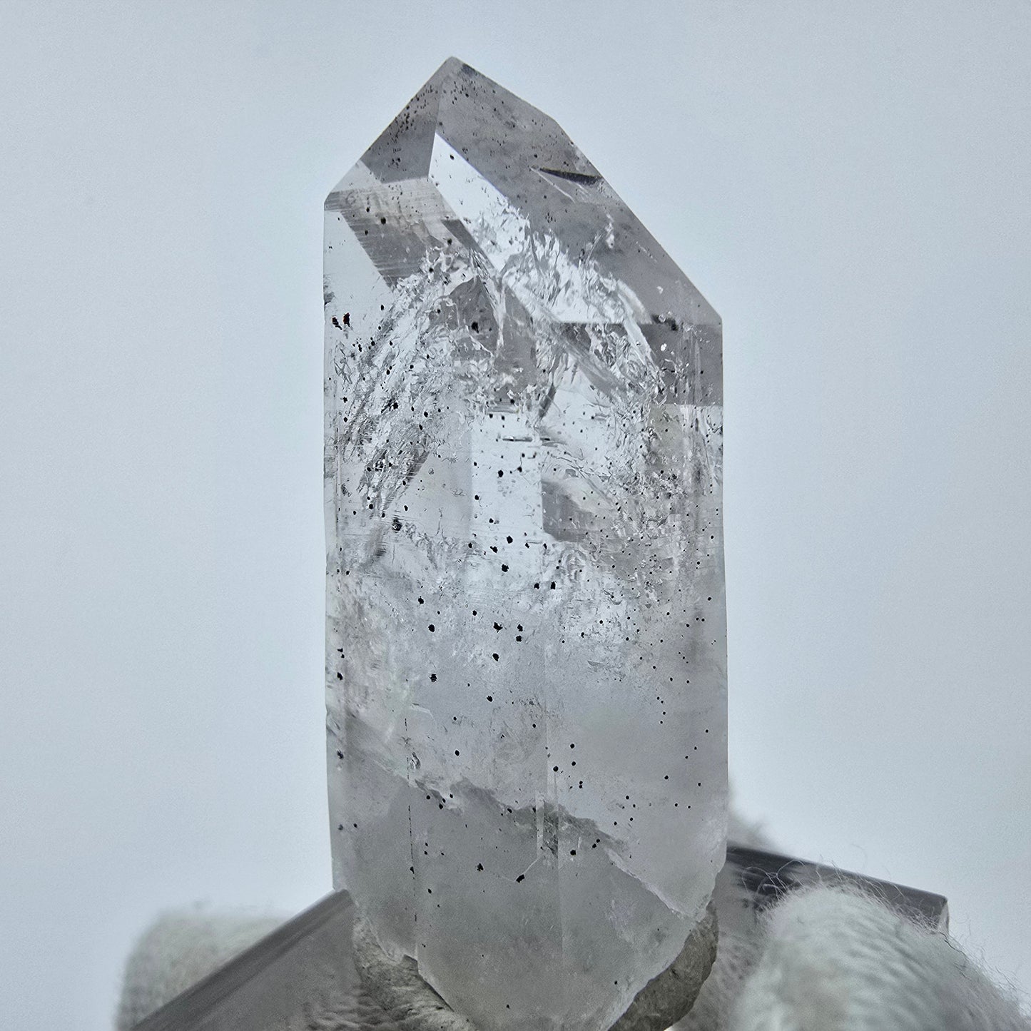 Klarer Phantom Hämatit Quarz Kristall Streep Mine, Goboboseb, Namibia 43*18*20mm