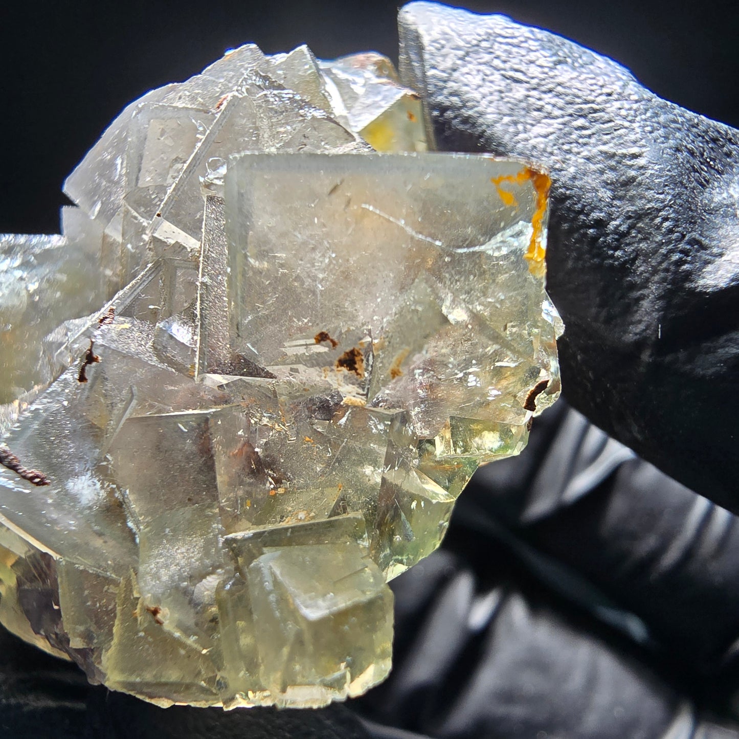 Cubes de fluorite très clairs niveau vert Okorusu, collection Namibie 50*38*19mm