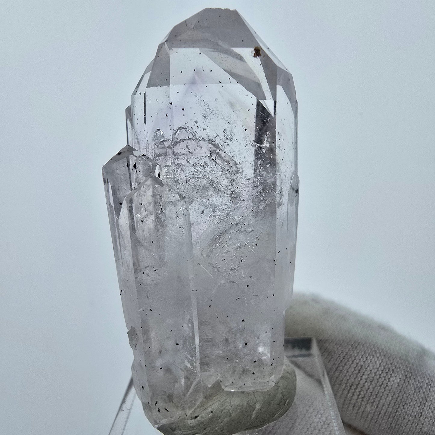 Phantom Amethyst DT Hämatit Quarz Streep Mine Goboboseb Namibia 50*22*20mm