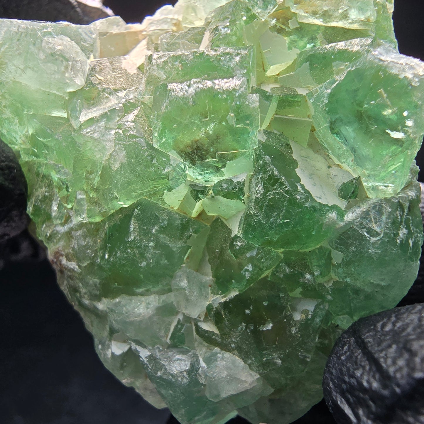 Cubes de fluorite très clairs niveau vert Okorusu, collection Namibie 47*47*17mm