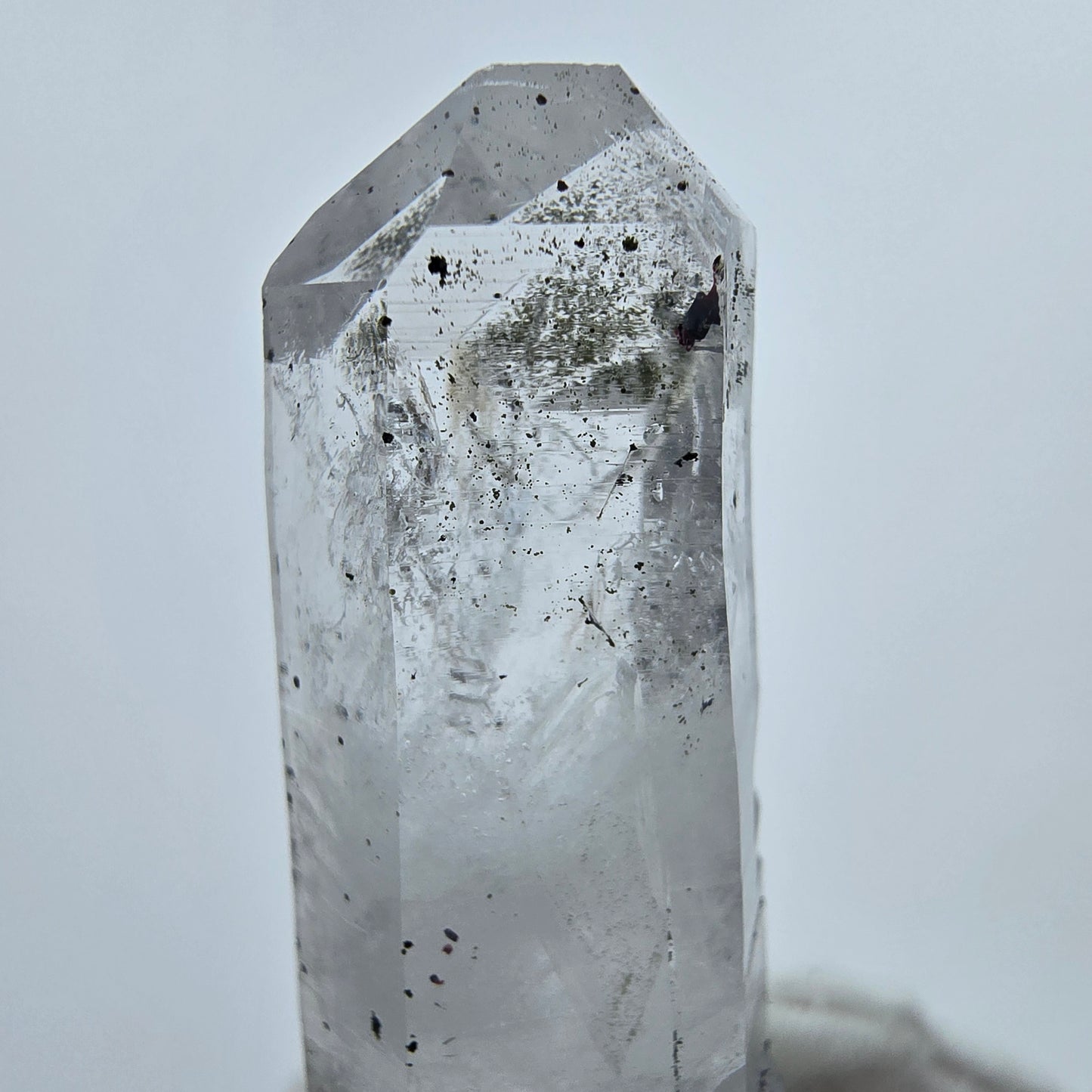 Enhydro Harlequin Épidote Améthyste, 2x Bubble Streep Mine Gobo. Namibie 46*29*12mm