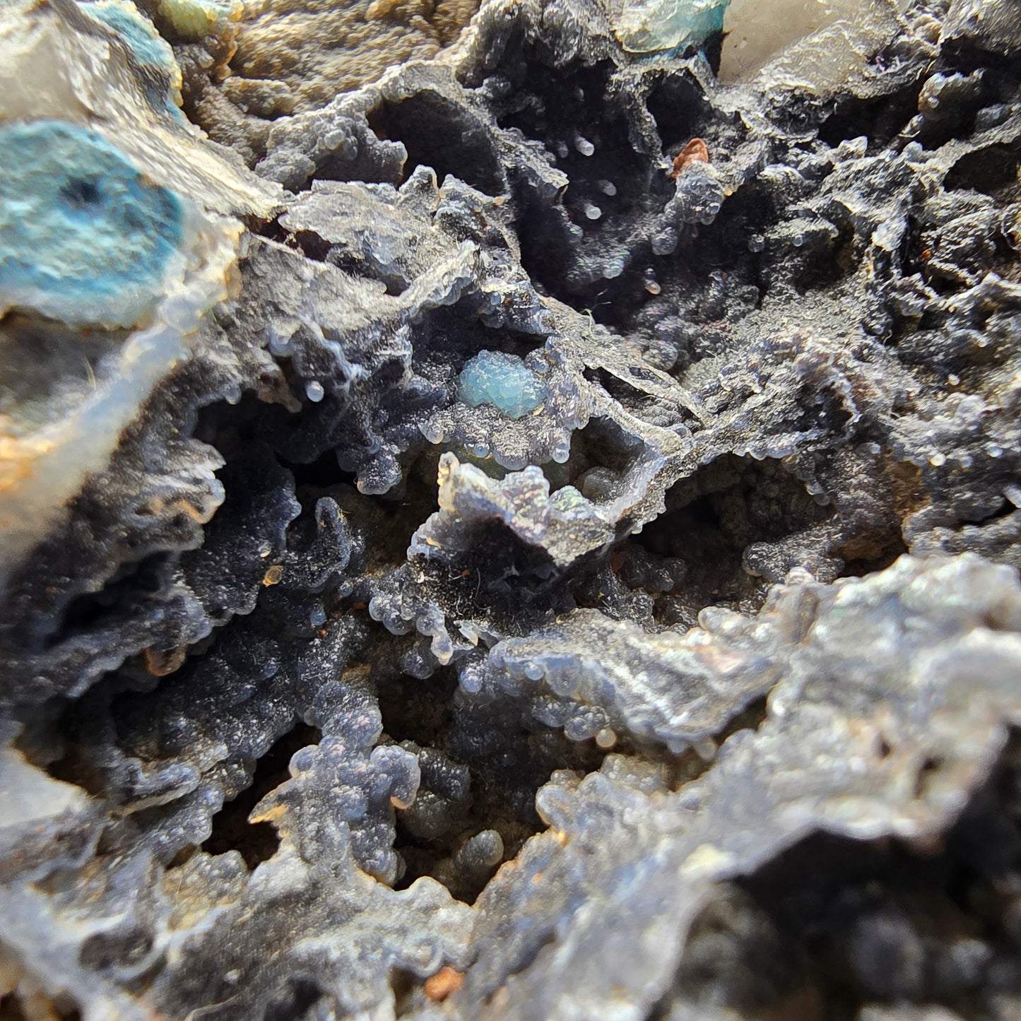 Seltene große Shattuckit Stufe blau Kaokoveld, Namibia 107*103*30mm Sammlung