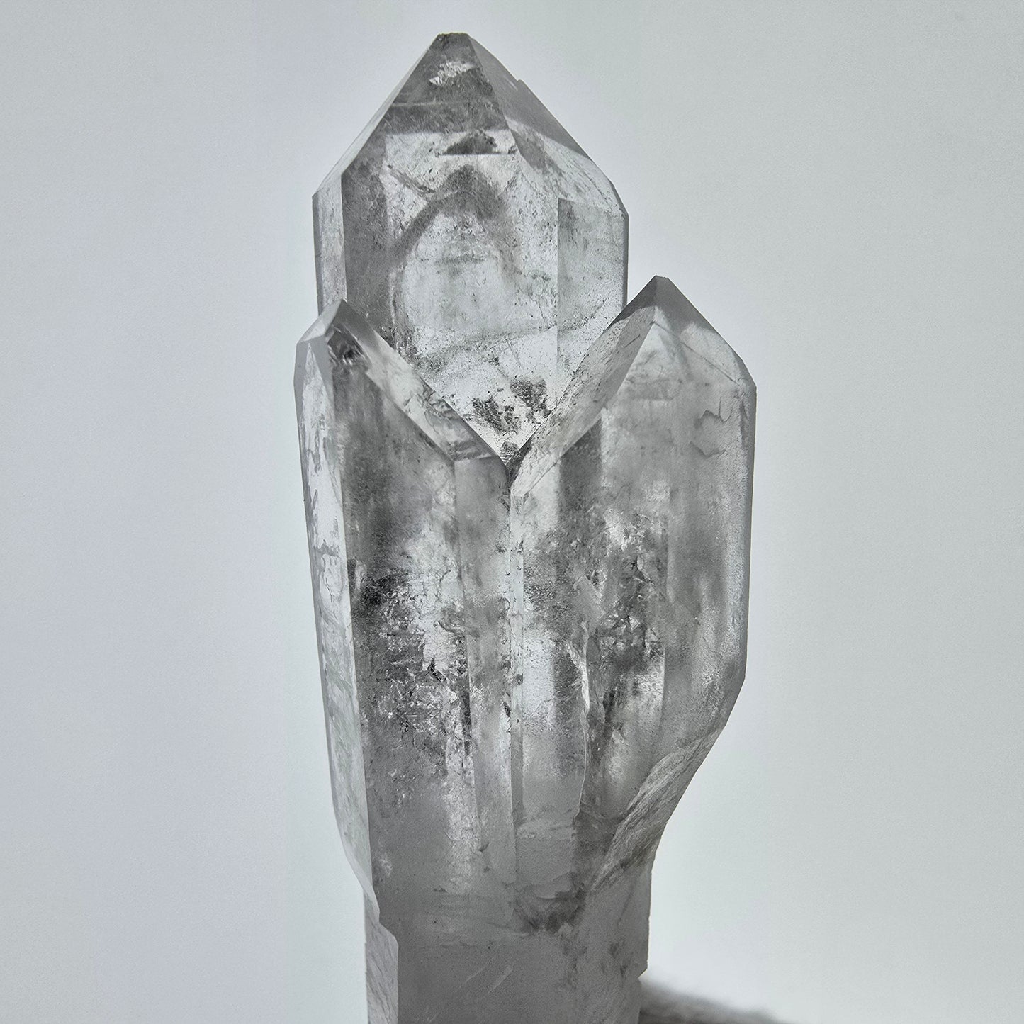 Sceptre de poche Saint-Valentin en quartz fumé fantôme squelette, Namibie 61 x 20 x 16 mm