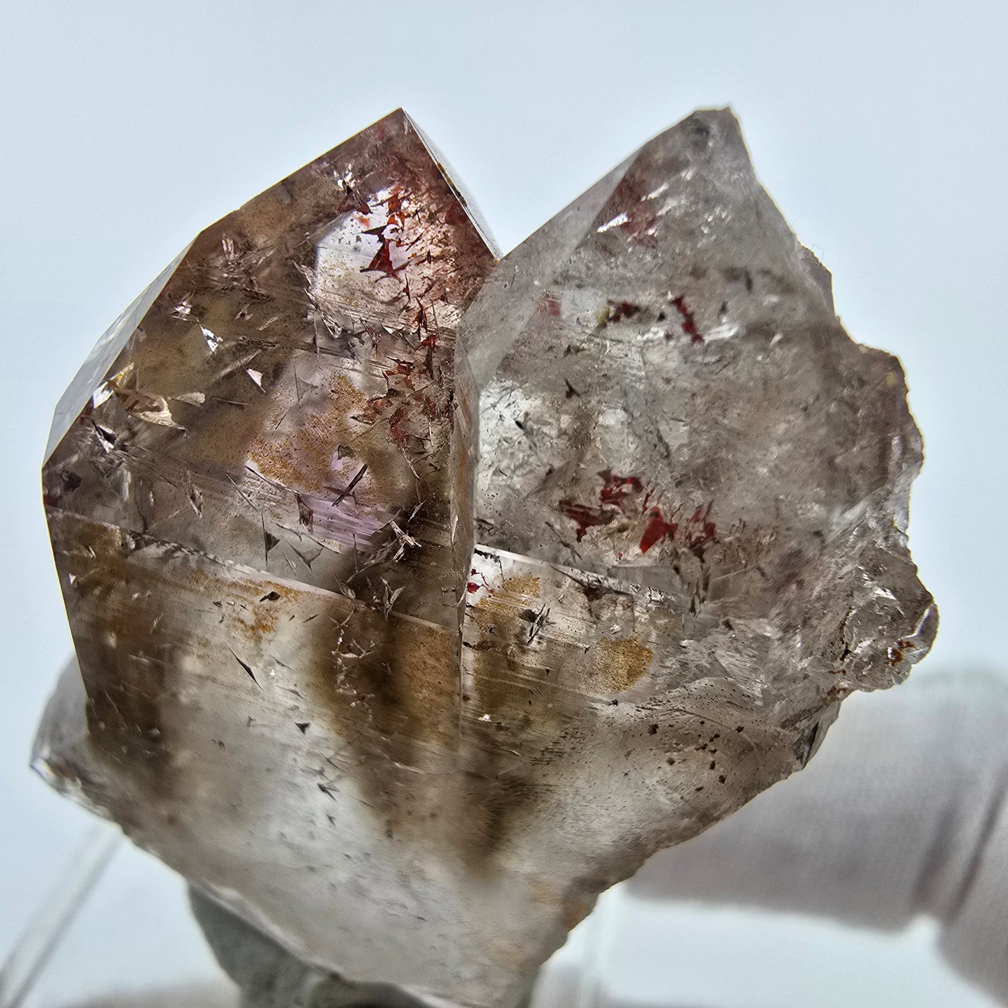 Harlekin Phantom Amethyst Zepter Stufe Goboboseb, Namibia 44*30*18mm Sammlung