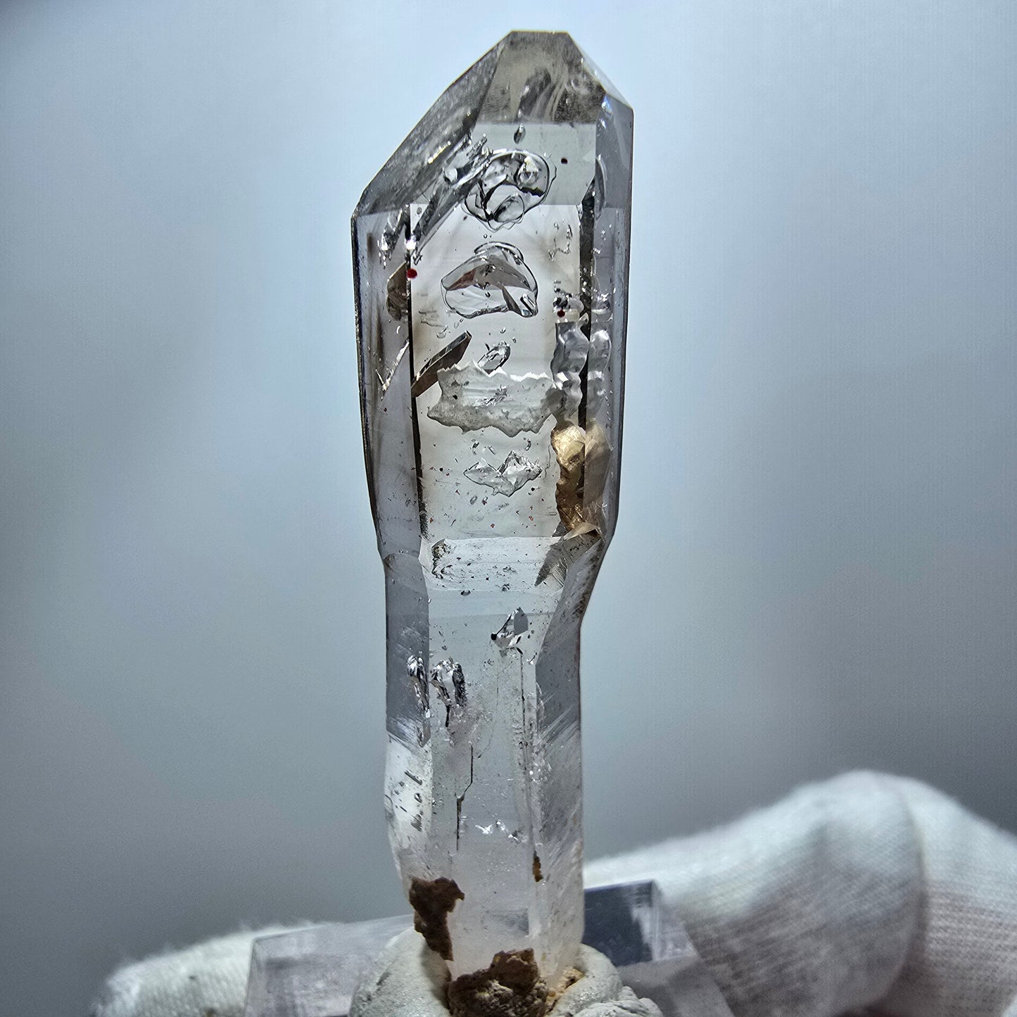 Seltener Phantom Rauchquarz Zepter Kristall Goboboseb, Namibia 53*13*9mm