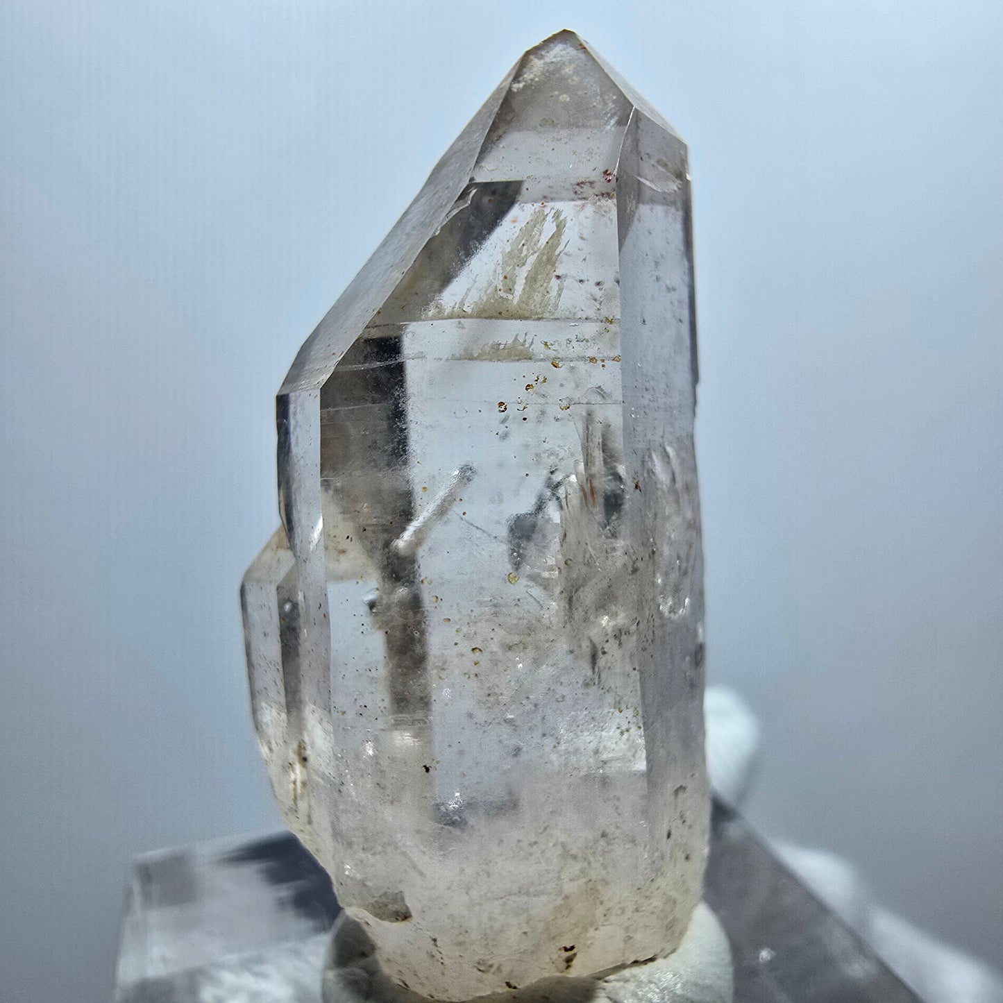 Enhydro Phantom Smoky Quartz Scepter, 1x Bubble Goboboseb, Namibia 33*17*11mm