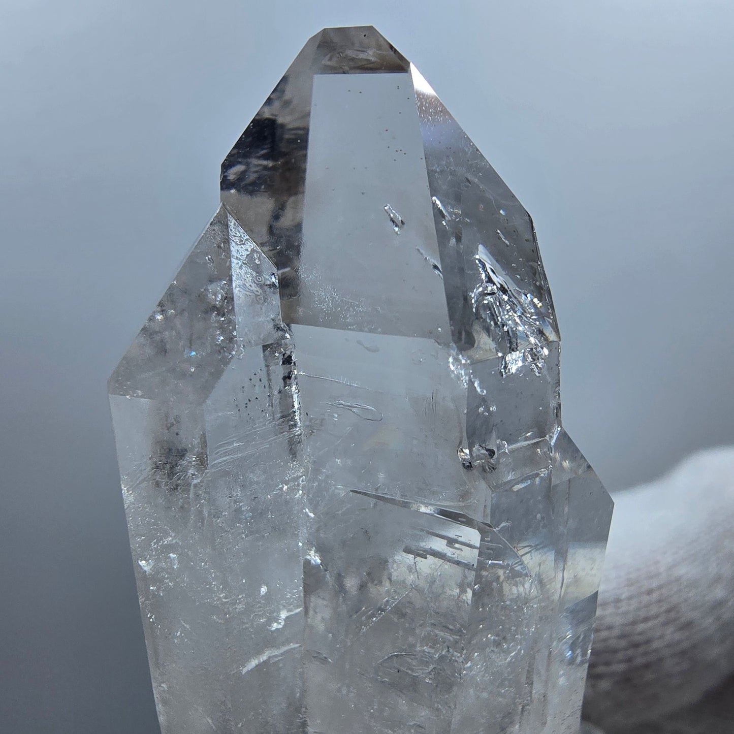 Lemurian Phantom Smoky Quartz DT Scepter Stage Valentine Pocket Goboboseb Namibie 55*24*21mm