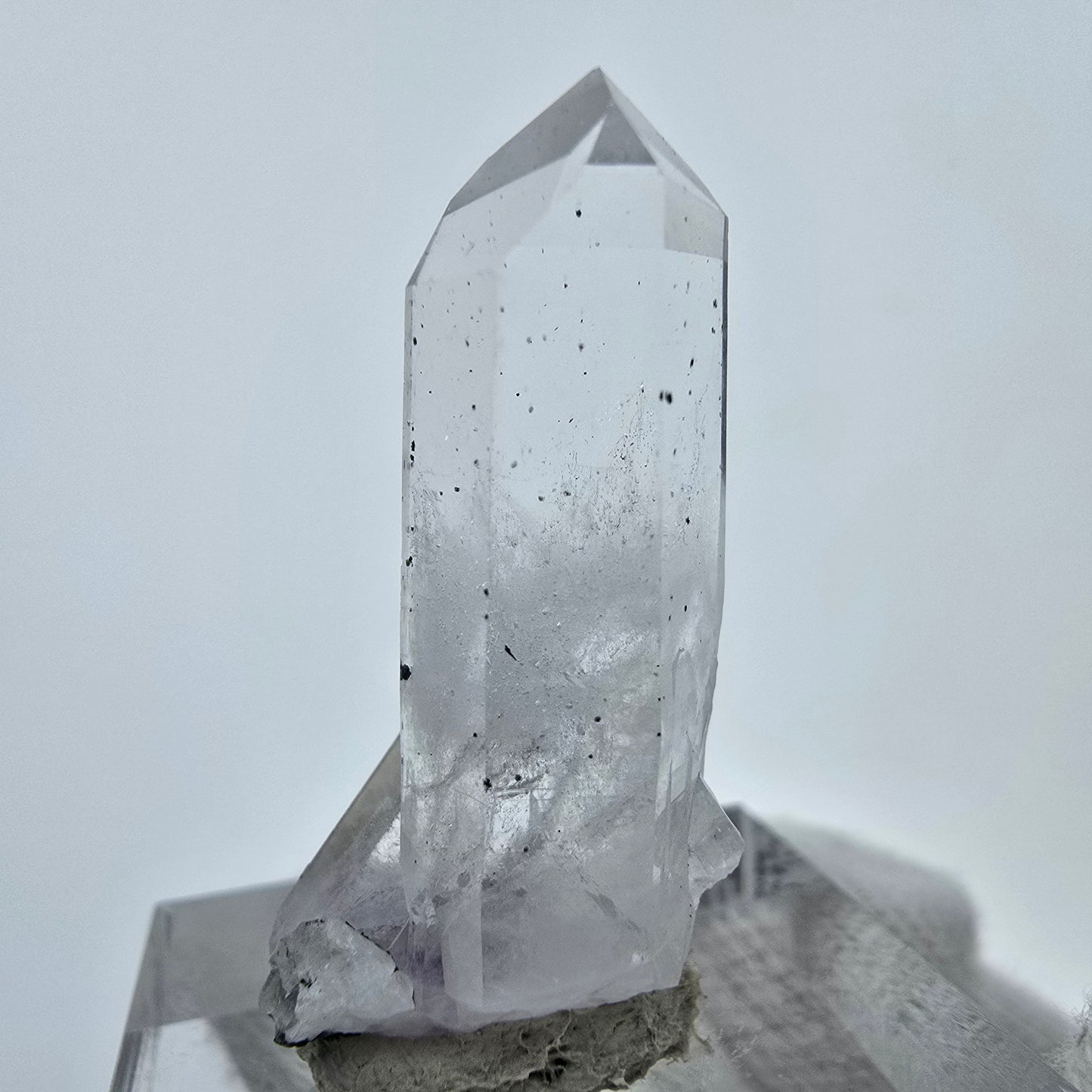 Phantom Hämatit Amethyst Quarz Spitze Streep Mine, Goboboseb, Namibia 31*15*9mm