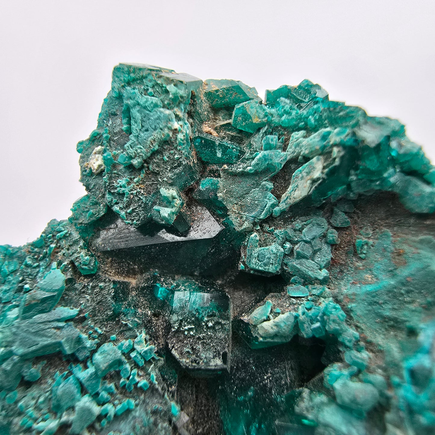 Seltene Diotas XX mit Azurit Stufe Kaokoveld, Namibia 33*30*8mm Sammlung