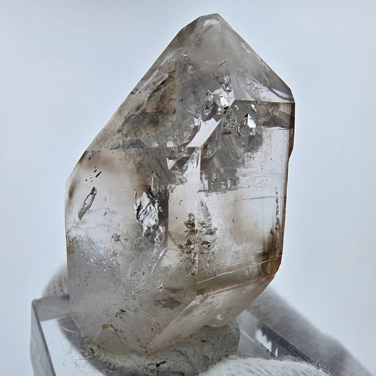 Enhydro Phantom Rauchquarz Zepter Kristall Goboboseb, Namibia 40*24*21mm