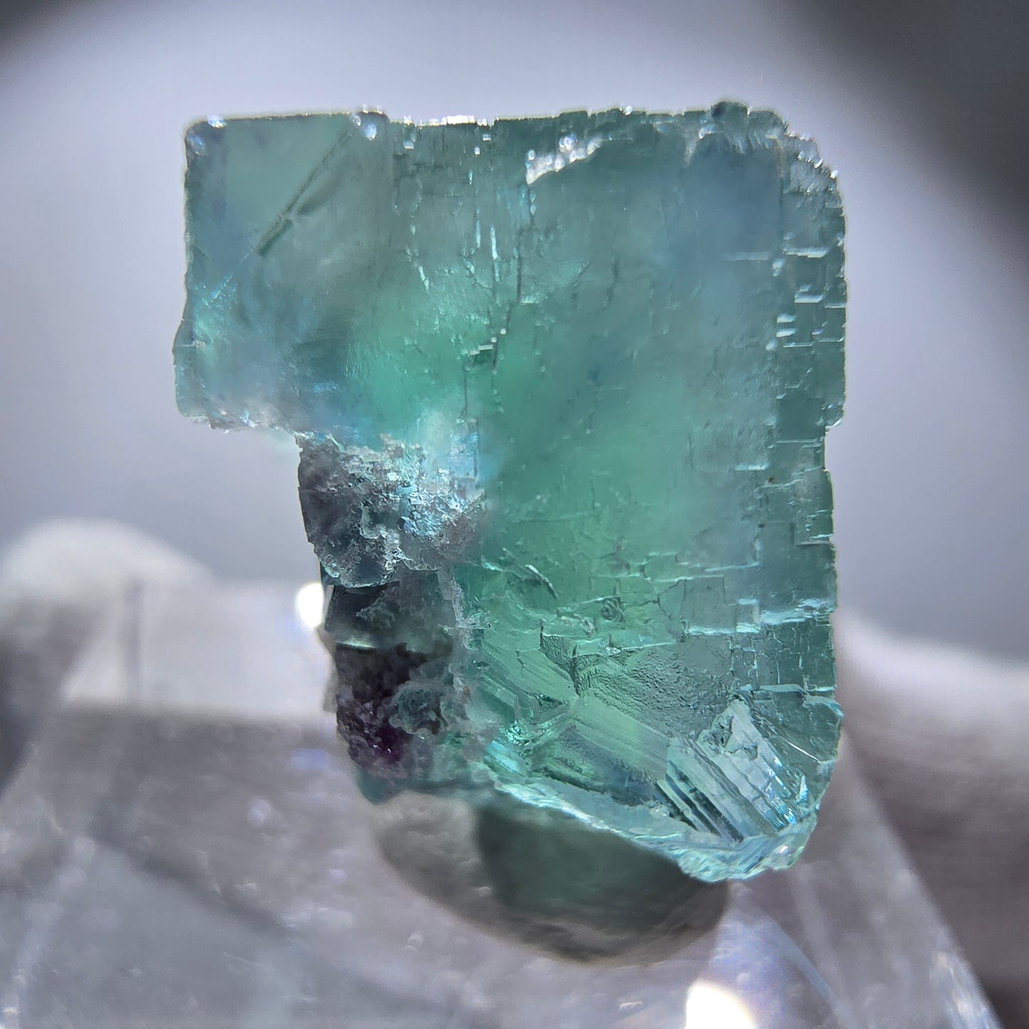 Rare spécimen de cube de fluorite fantôme, vert Okorusu, Namibie 24 x 23 x 17 mm