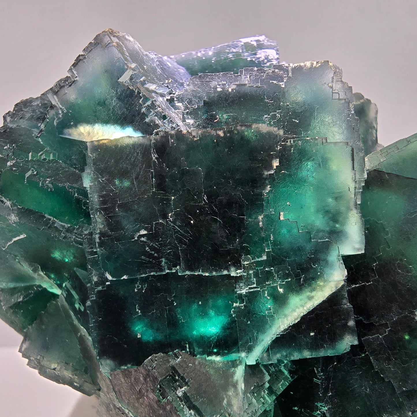 Große Phantom Fluorit Würfel Stufe grün Okorusu, Namibia 97*92*67mm Sammlung