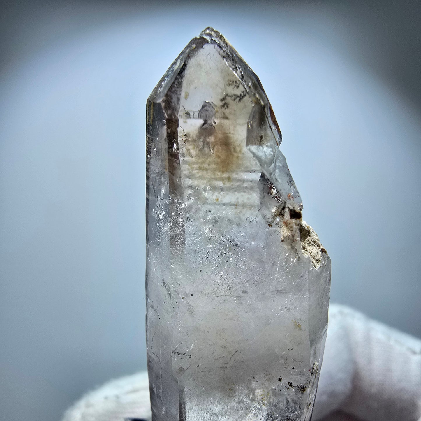 Klarer Phantom Rauchquarz DT Zepter Kristall Goboboseb, Namibia 58*17*15mm