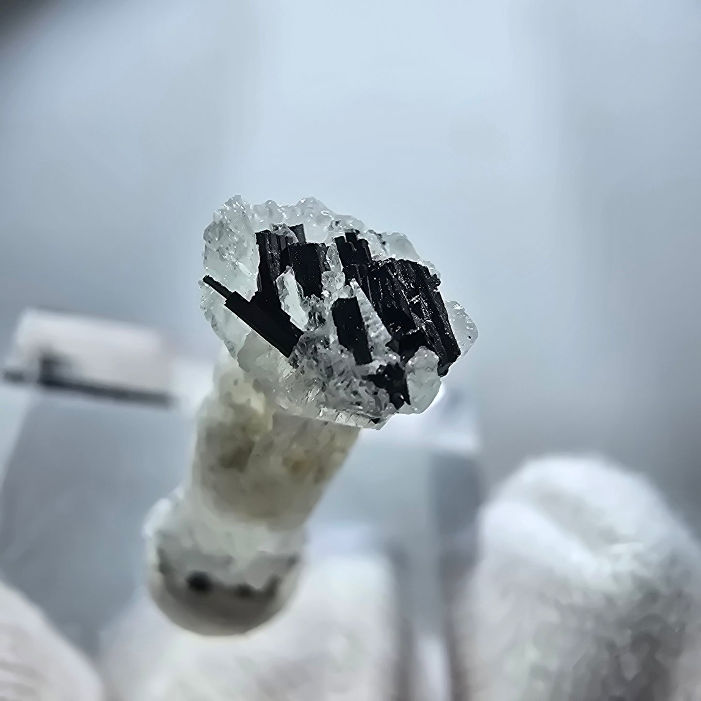 Seltener Aquamarin X mit Schörl Turmalin Erongo, Namibia 21*8*6mm