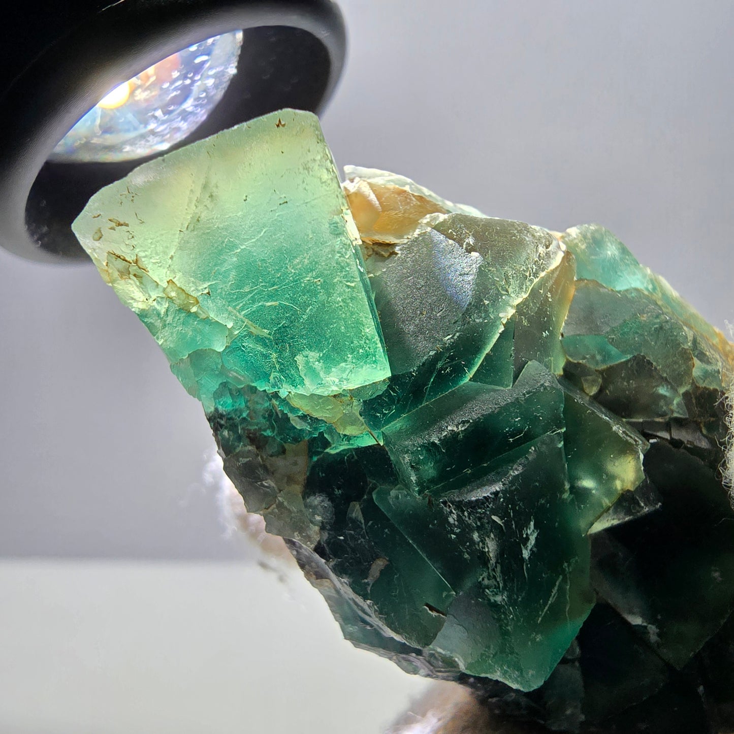 Spécimen rare de cube de fluorite fantôme, vert Okorusu Namibie 56 x 31 x 17 mm