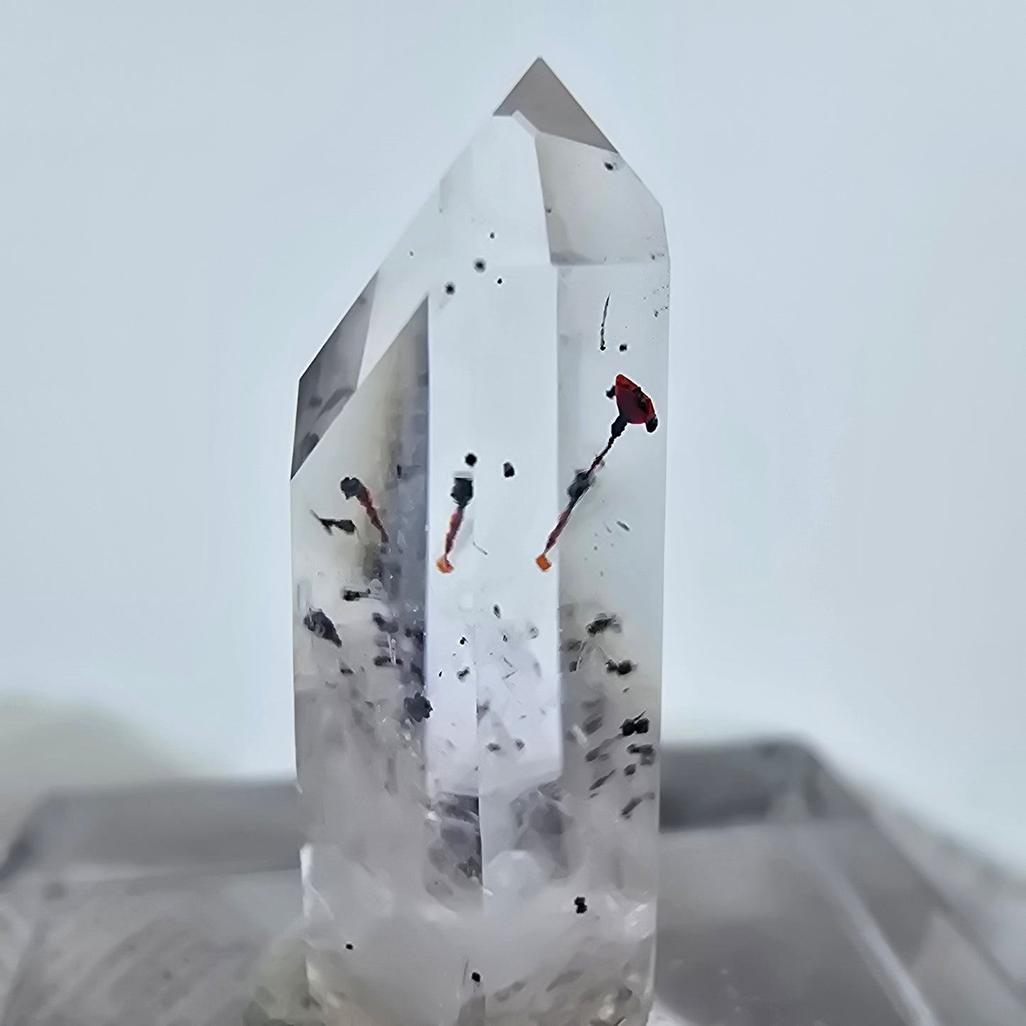 Harlekin Phantom Amethyst Kristall Streep Mine, Goboboseb, Namibia 22*8*7mm