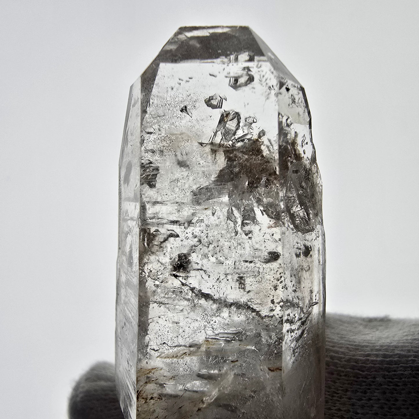 Skeleton Phantom Smoky Quartz DT Scepter Valentine Pocket Goboboseb Namibia 80*26*17mm