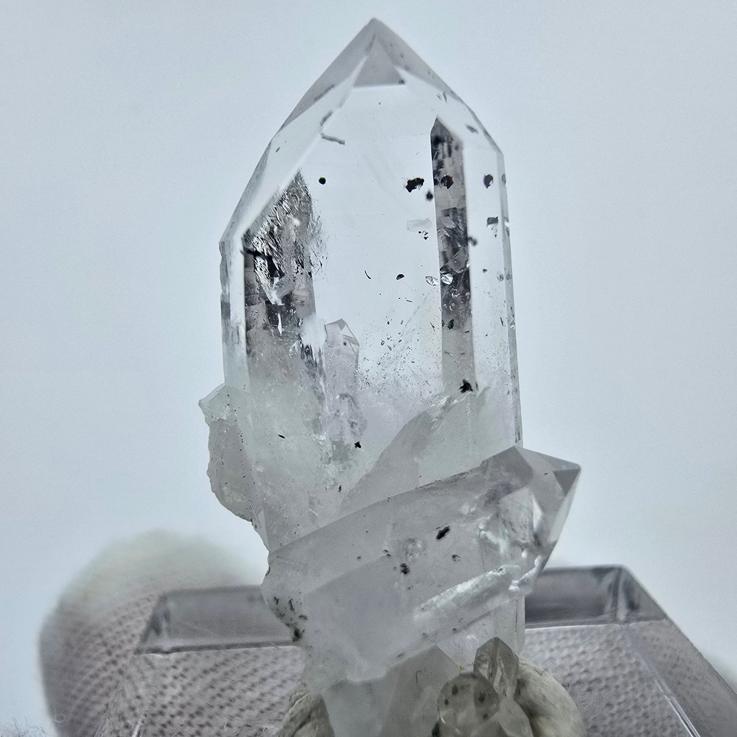 Klarer Harlekin Phantom Quarz Kristall Streep Mine, Goboboseb Namibia 31*15*11mm