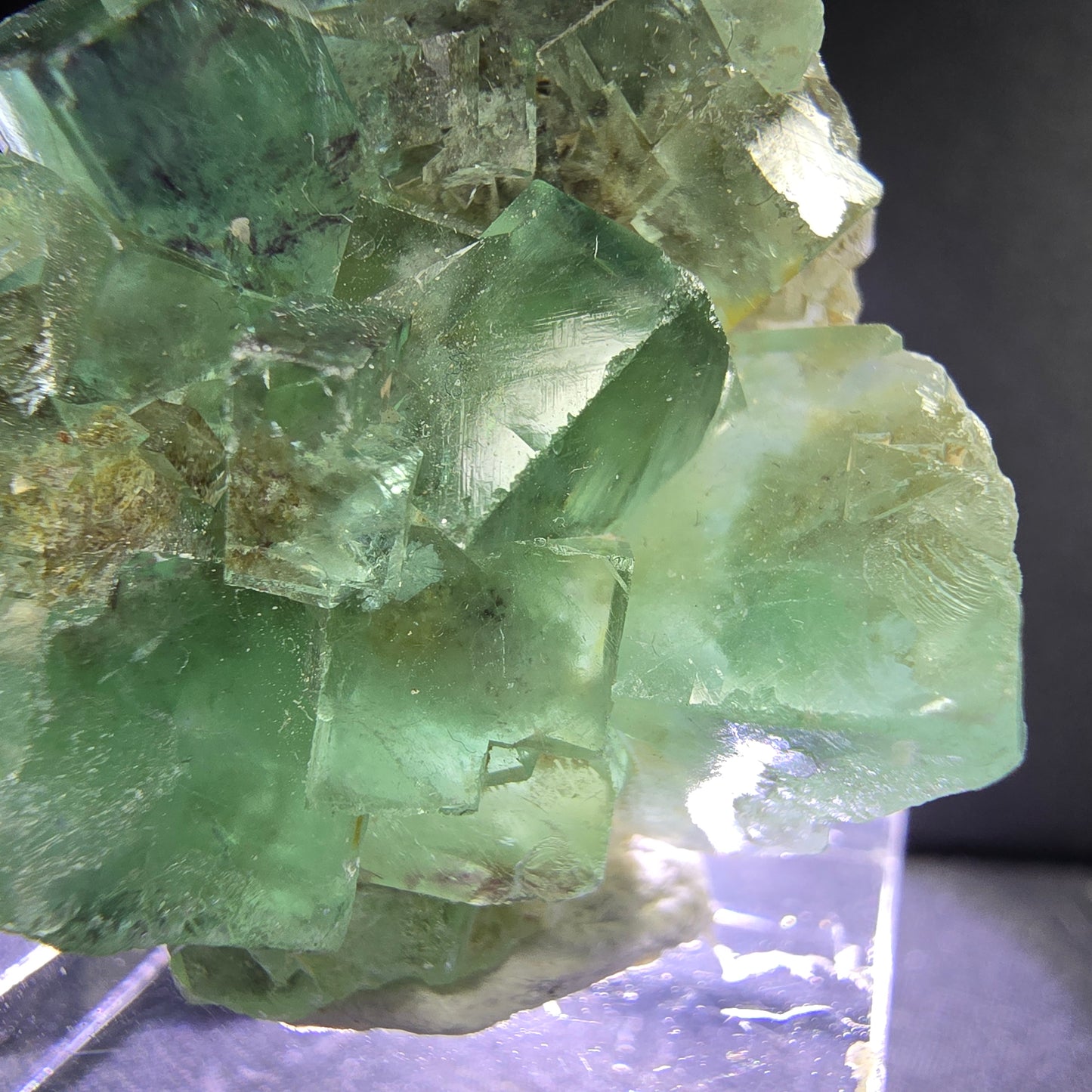 Sehr klare Fluorit Würfel Stufe grün 34*32*21mm Okorusu, Namibia Sammlung