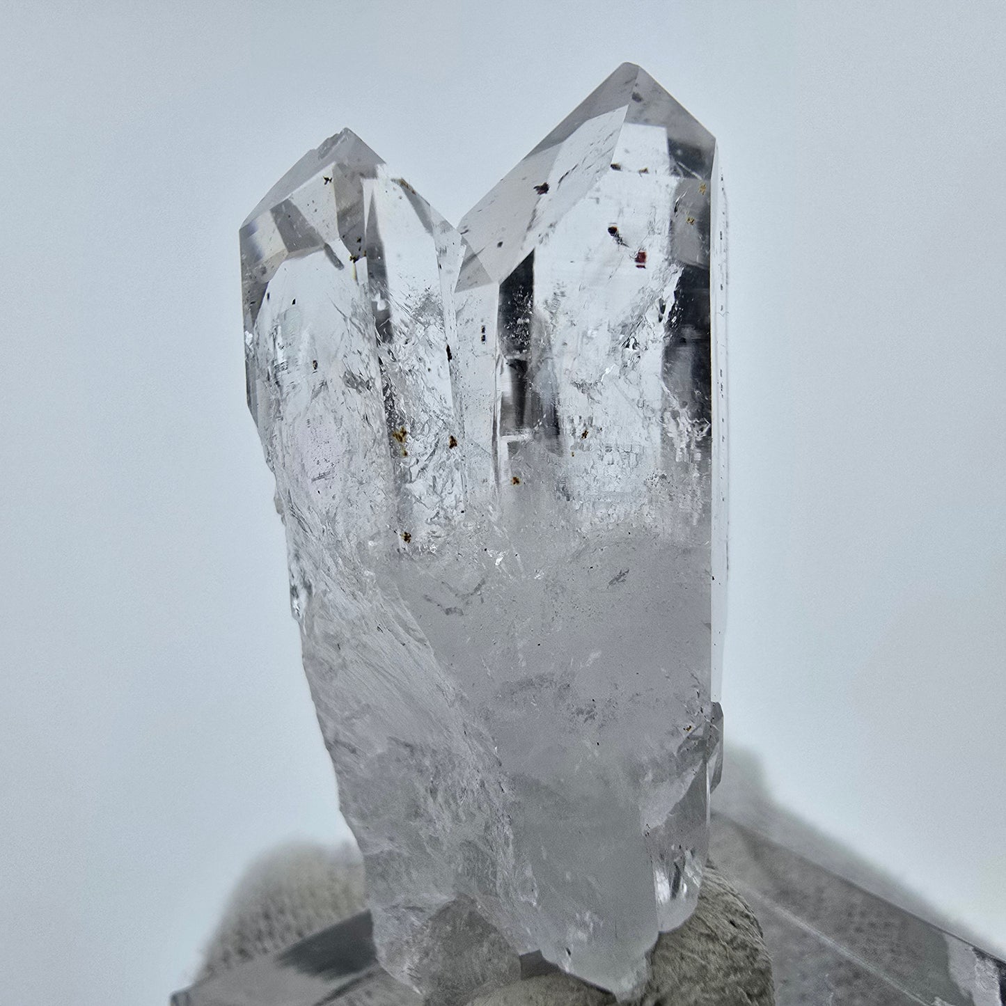 Harlekin Phantom Quarz Kristall Streep Mine, Goboboseb, Namibia 41*20*17mm