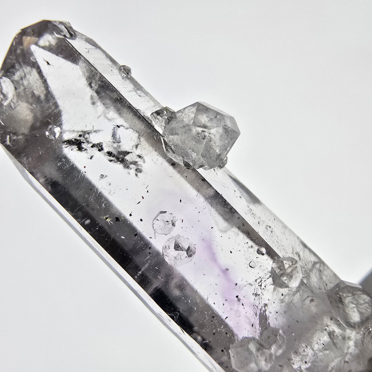 Phantom Amethyst with Analcim, Hematite Streep Mine, Goboboseb, Namibia 33*11*8mm