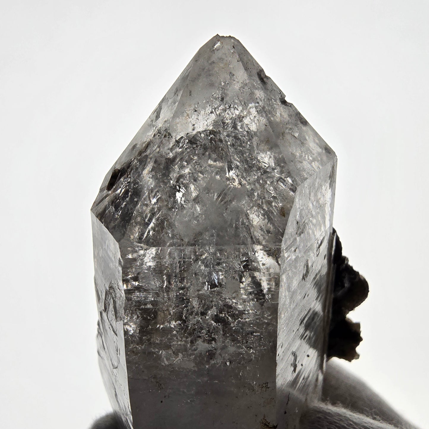Goboboseb de poche Phantom Smoky Quartz UV Calcite Stage Valentine Namibie 65 x 42 x 37 mm