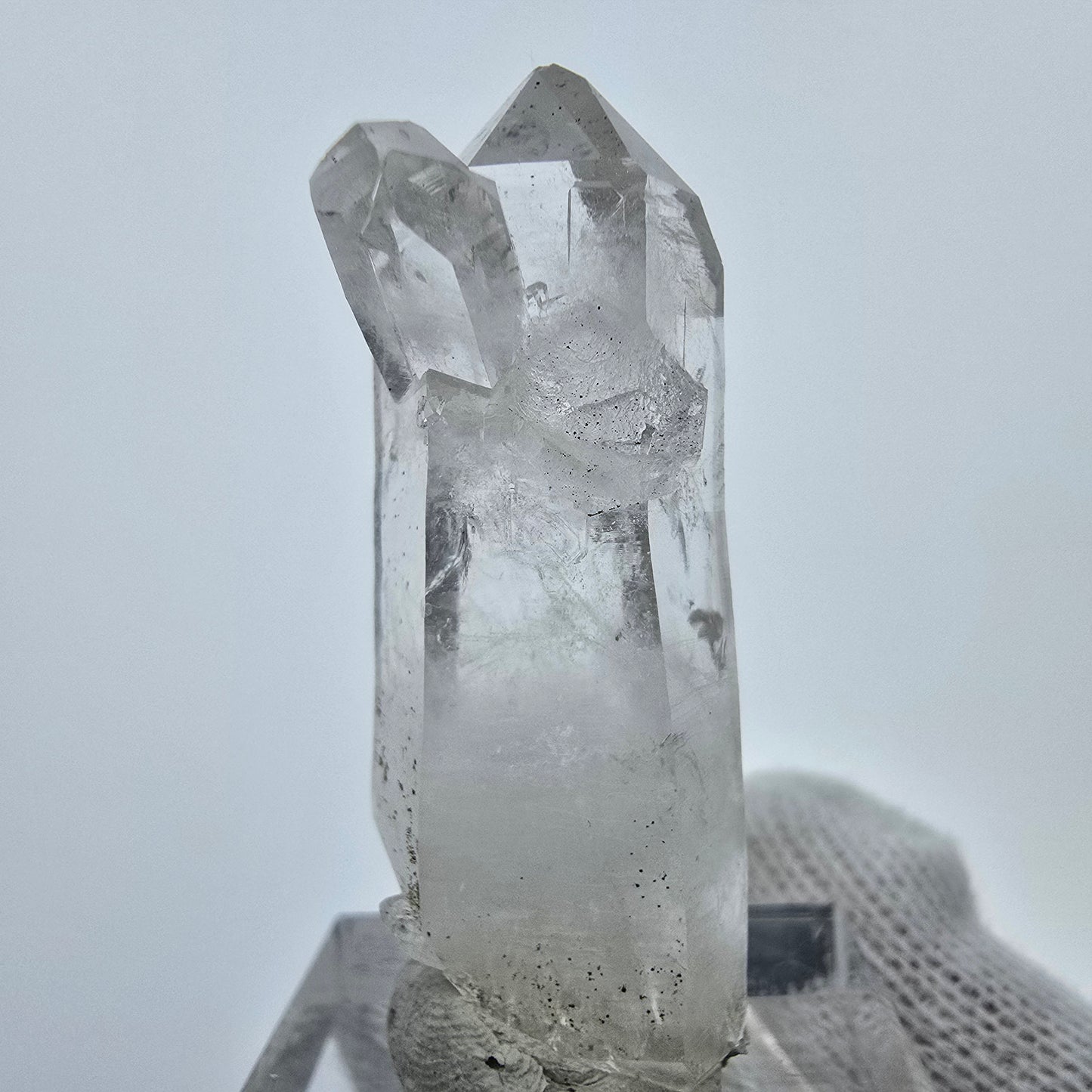 Enhydro Lemurian Phantom Quarz Spitzen Streep Mine Goboboseb, Namibia 42*19*15mm