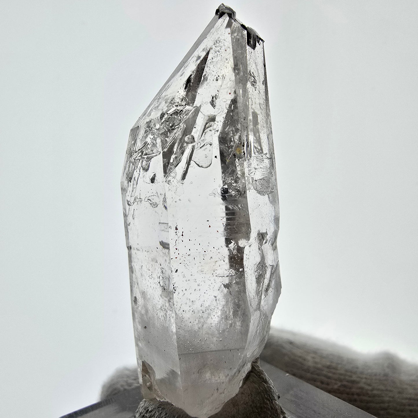 Enhydro Skeleton Smoky Quartz Scepter, 1x Bubble Valentine Pocket, Namibia 48*21*15mm