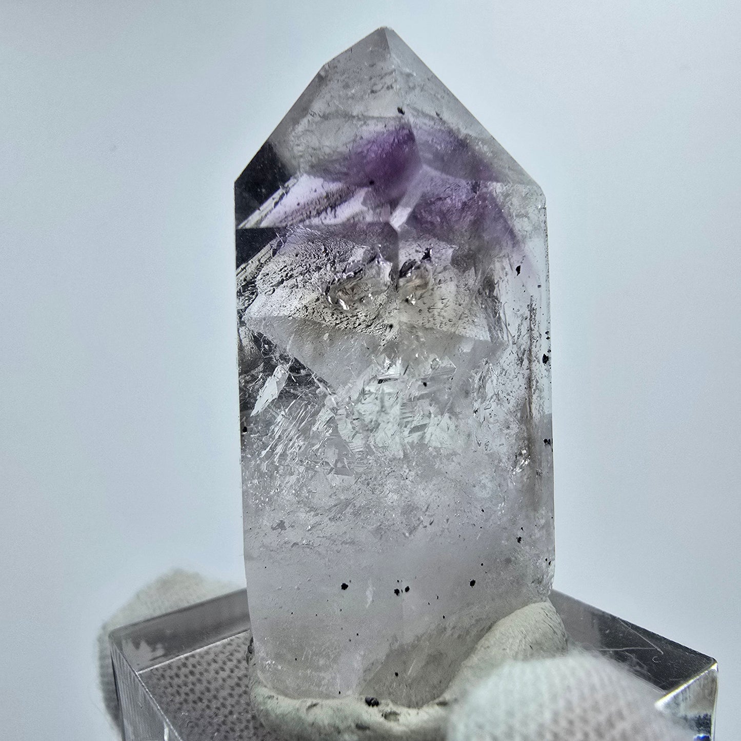 Enhydro Phantom Amethyst Hämatit 2x Blase Streep Mine Gobo. Namibia 39*20*14mm