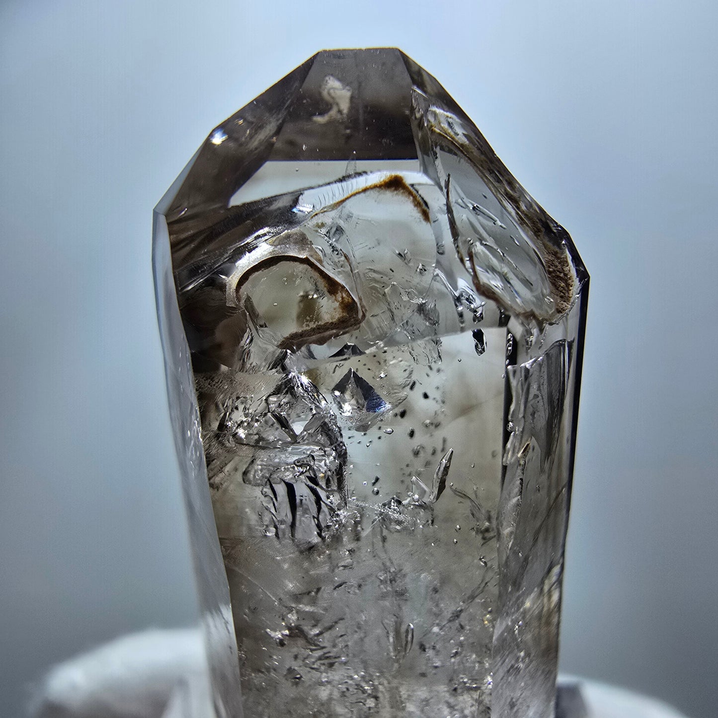 Clear Phantom Smoky Quartz Double Terminated Specimen Goboboseb, Namibia 41*18*11mm