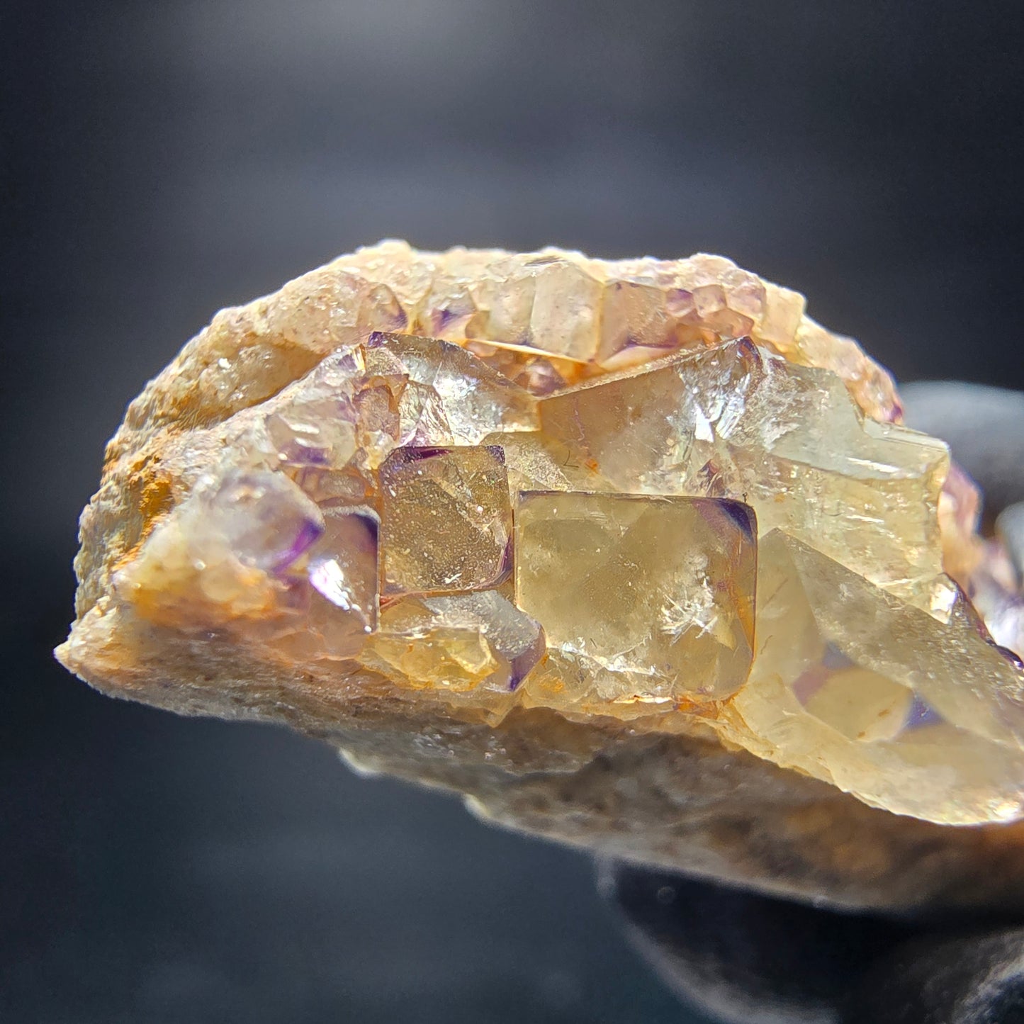 Zonare Fluorite Cube Tier Vert Violet Okorusu, Namibie 42*16*16mm Collection