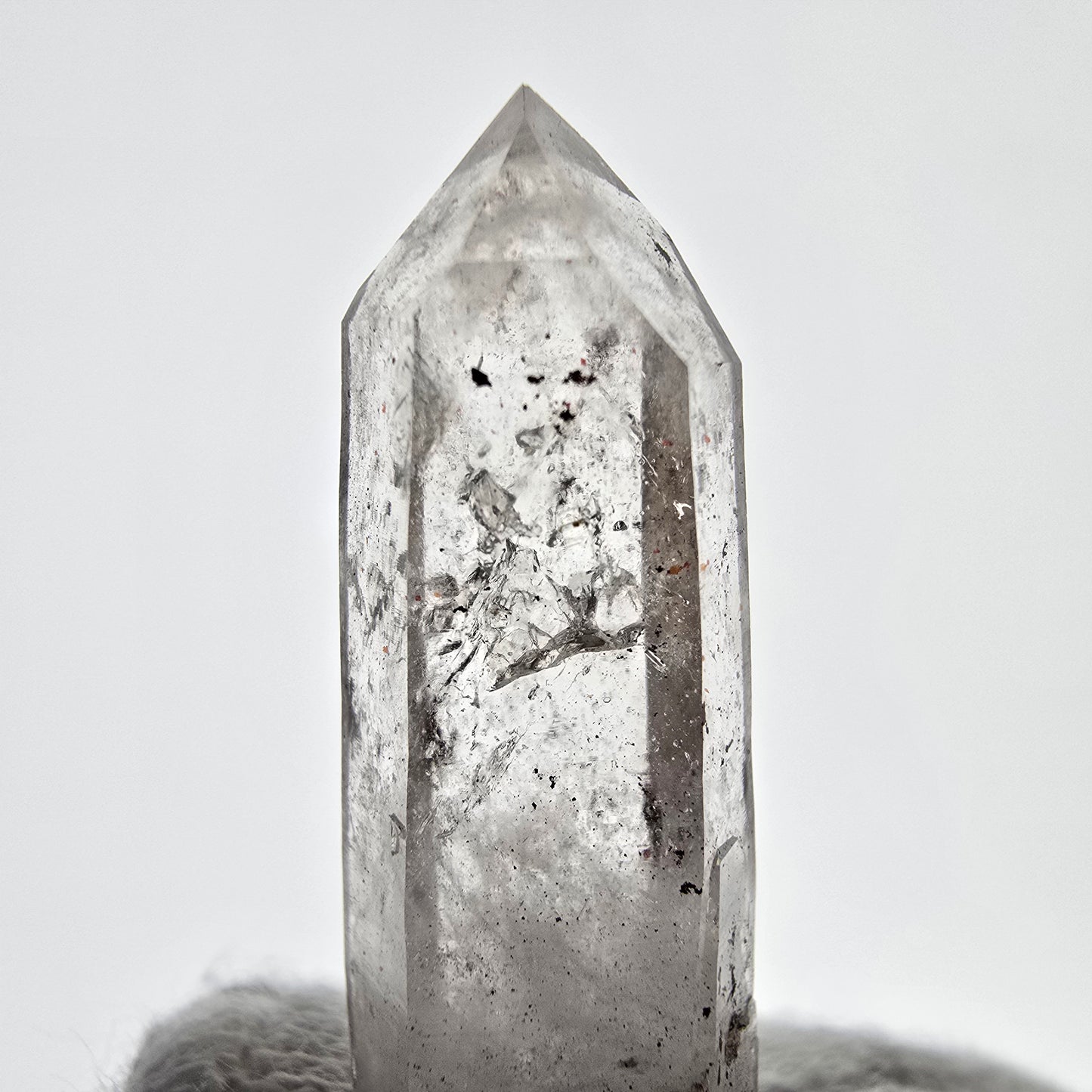 Lemurian Phantom Smoky Quartz DT Scepter Valentine Pocket, Namibia 57*12*9mm