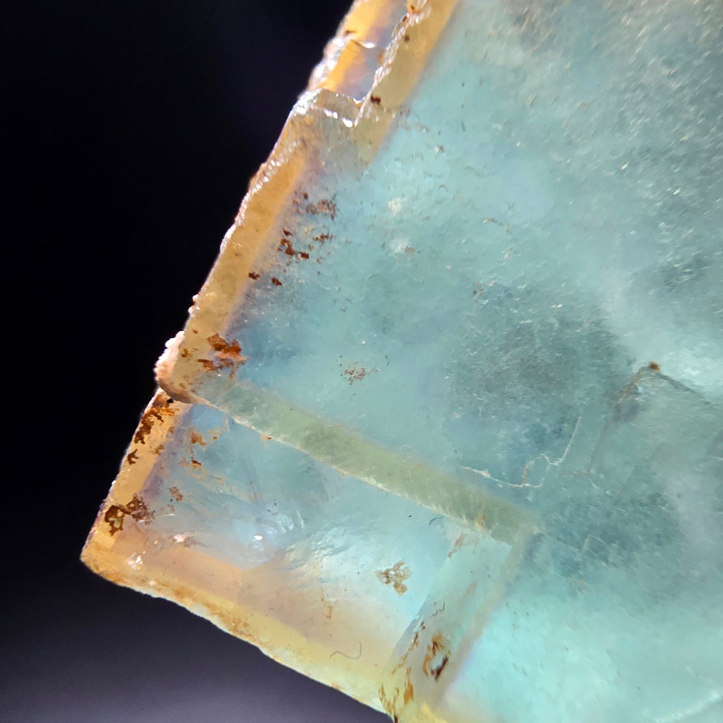 Cube de fluorite fantôme transparent, vert jaune, Erongo, namibie, Collection 28x26x18mm