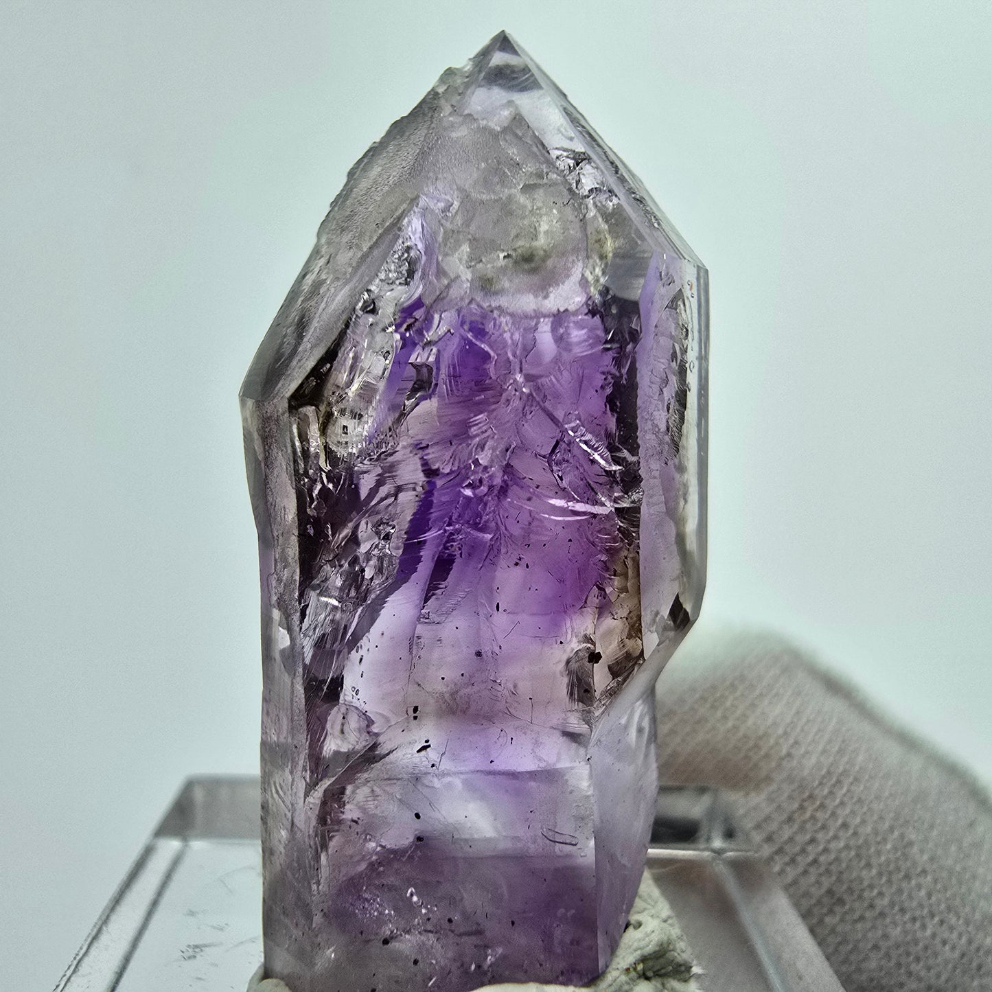 Phantom Amethyst Fenster Zepter Kristall Goboboseb, Namibia 37*16*16mm Sammlung
