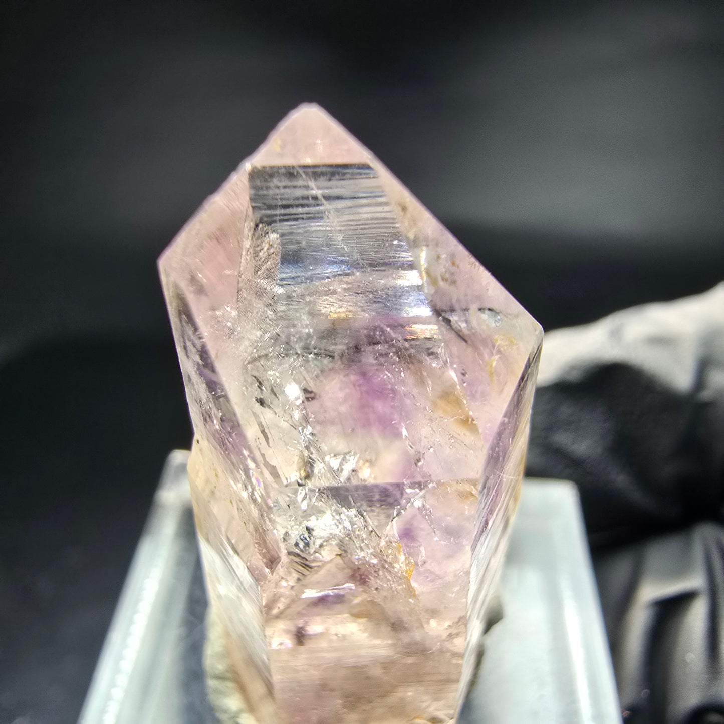 Klare Phantom Amethyst Zepter Spitze Goboboseb Namibia 31*13*12mm Sammlung
