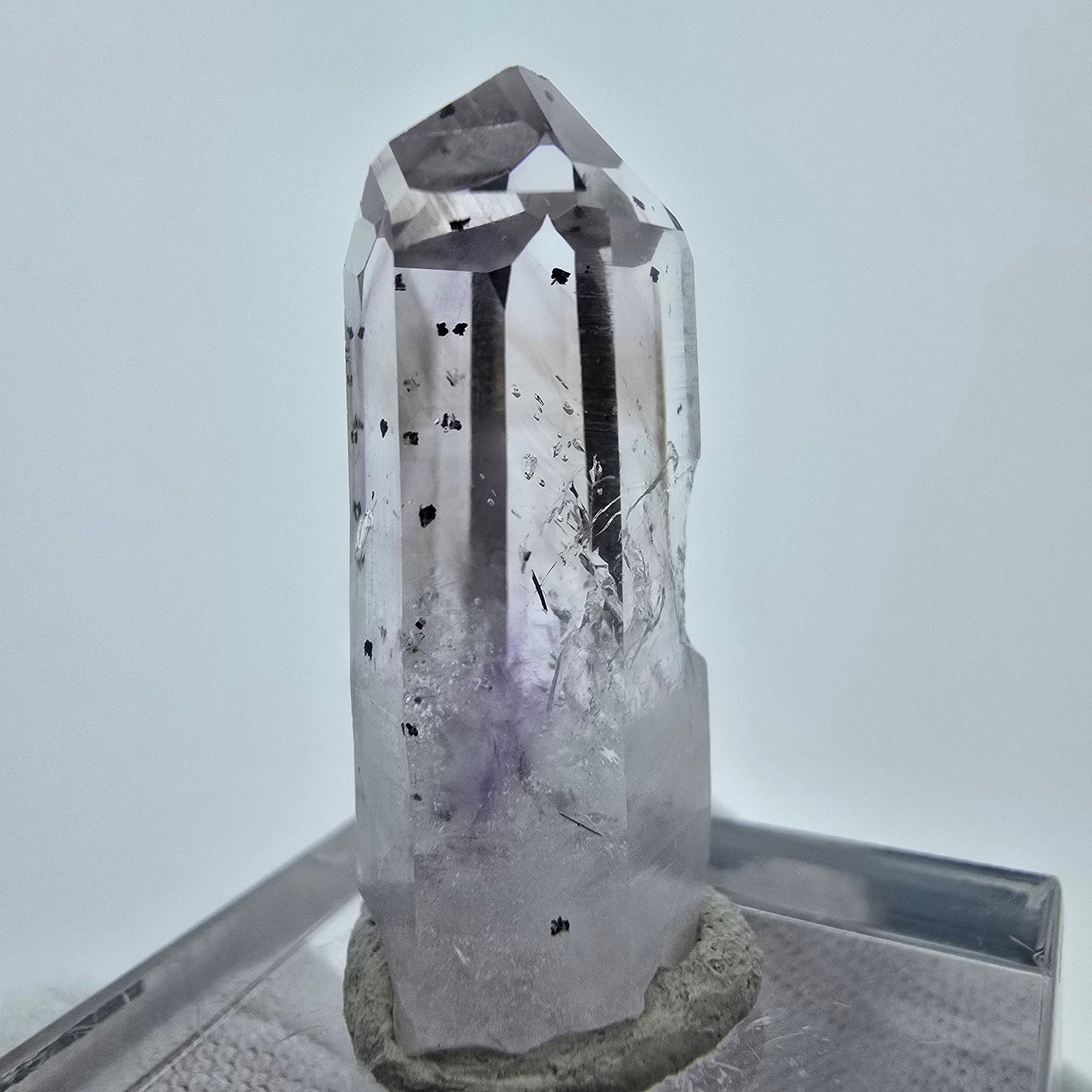 Phantom Amethyst Hämatit Kristall Streep Mine Goboboseb Namibia 29*13*8mm